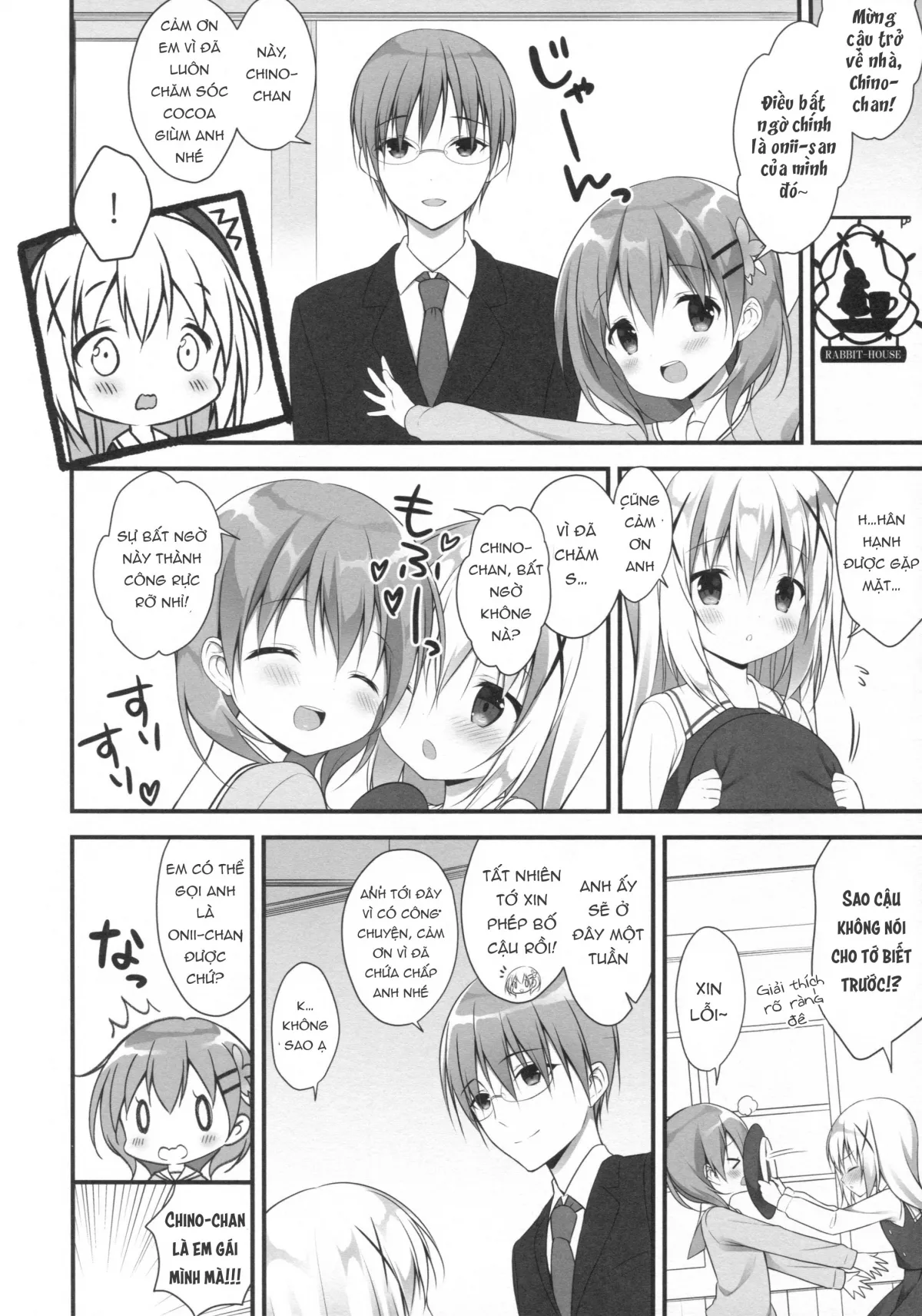 HentaiVN.net - Ảnh 7 - Chino-chan wa Goshuushin ♡ (Gochuumon wa Usagi desu ka?) [チノちゃんはご執心♡] - Chap 1