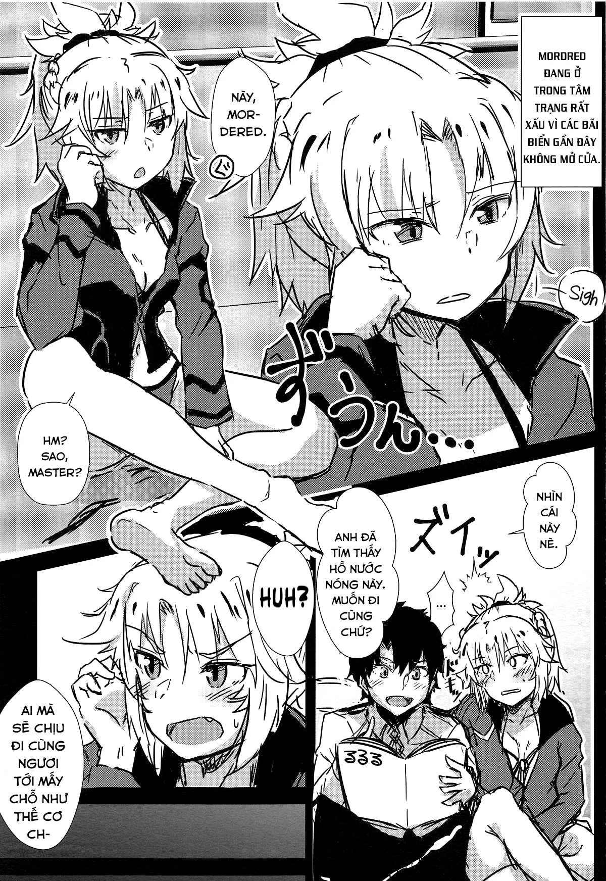 HentaiVN.net - Ảnh 3 - Đến suối nước nóng ngoài trời cùng Mordred. [Samo-san to Onsen Yado de; At the Hot Spring Inn With Surfer Mordred; サモさんと温泉宿で] - Chap 1