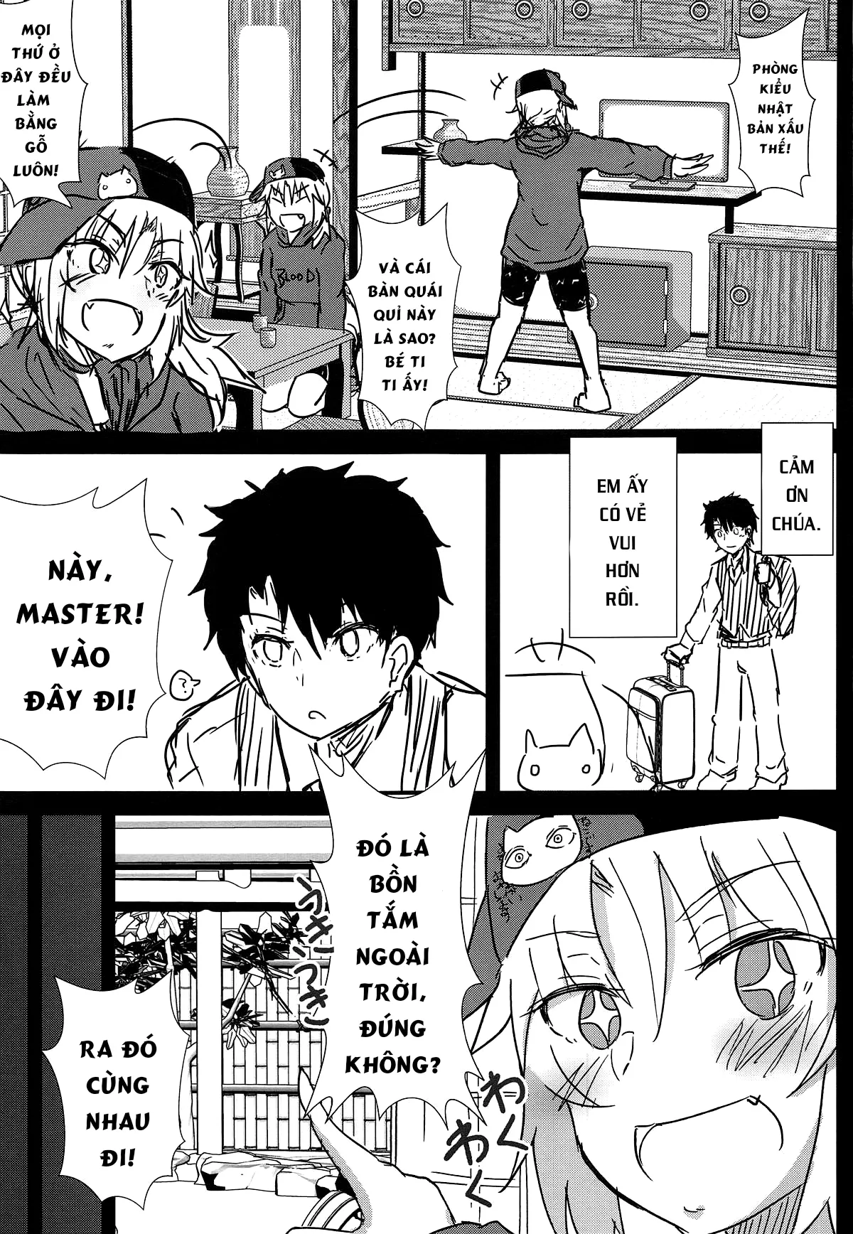 HentaiVN.net - Ảnh 5 - Đến suối nước nóng ngoài trời cùng Mordred. [Samo-san to Onsen Yado de; At the Hot Spring Inn With Surfer Mordred; サモさんと温泉宿で] - Chap 1