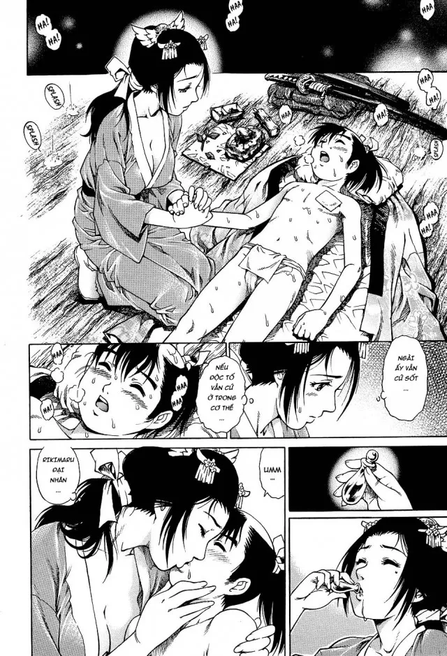 HentaiVN.net - Ảnh 11 - Ý Trời Bảo Tằng Nữ Giải Độc Cho Ta! [くノ一忍法伝 淫賀性愛奥義] - Chap 1