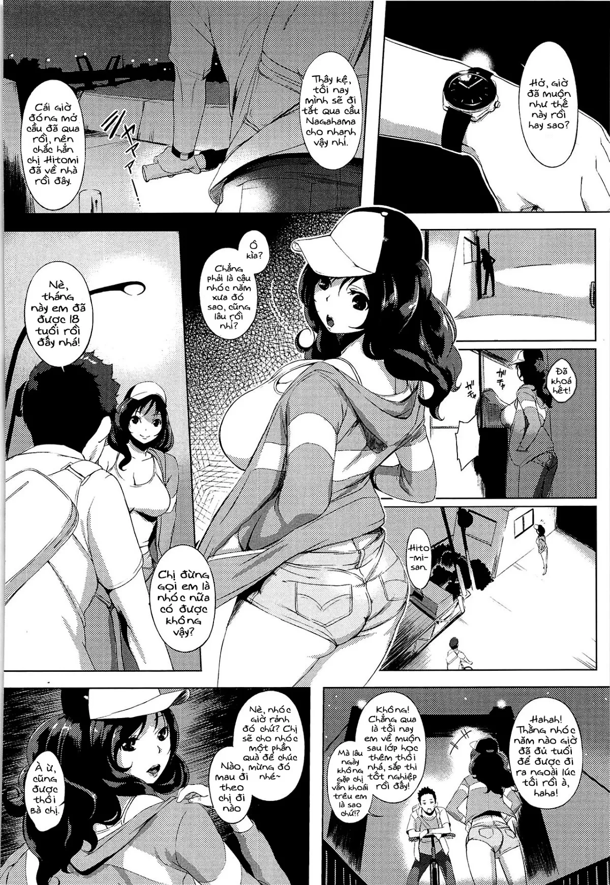 HentaiVN.net - Ảnh 4 - Hitomi-San Of Nagahama Bridge [Nagahama-Bashi No Hitomi-San; Hitomi-san ở cầu Nagahama; Sự trở lại của Hitomi-san cầu Nagahama] - Chap 1
