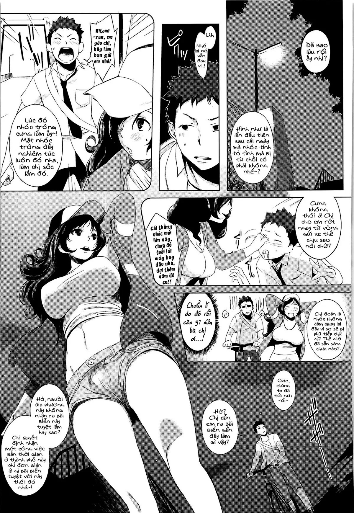 HentaiVN.net - Ảnh 5 - Hitomi-San Of Nagahama Bridge [Nagahama-Bashi No Hitomi-San; Hitomi-san ở cầu Nagahama; Sự trở lại của Hitomi-san cầu Nagahama] - Chap 1