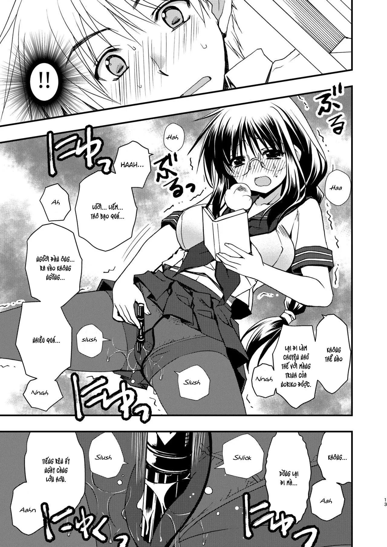 HentaiVN.net - Ảnh 13 - Toshoshitsu no Kanojo - New version [Toshoshitsu no Kanojo | Library Girlfriend ; 図書室の彼女] - Chap 1