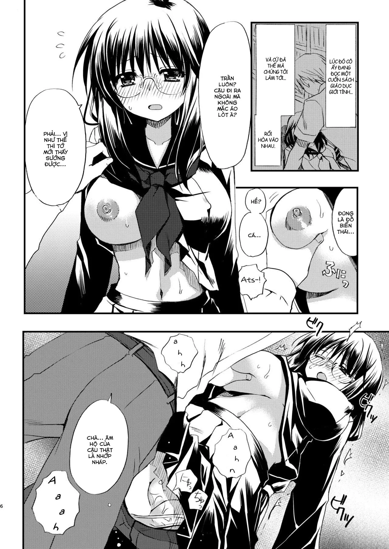 HentaiVN.net - Ảnh 6 - Toshoshitsu no Kanojo - New version [Toshoshitsu no Kanojo | Library Girlfriend ; 図書室の彼女] - Chap 1
