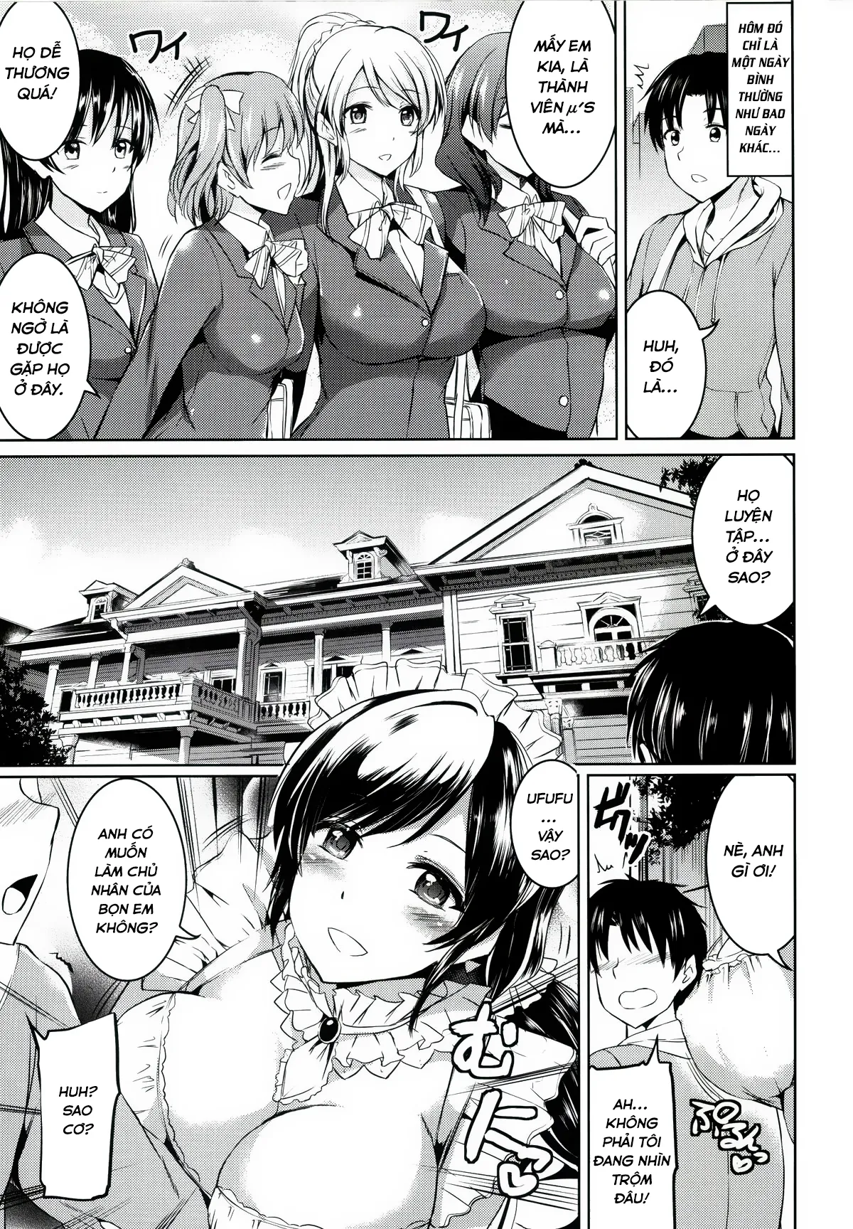 HentaiVN.net - Ảnh 3 - Maid Live! (Love Live!) - Chap 1