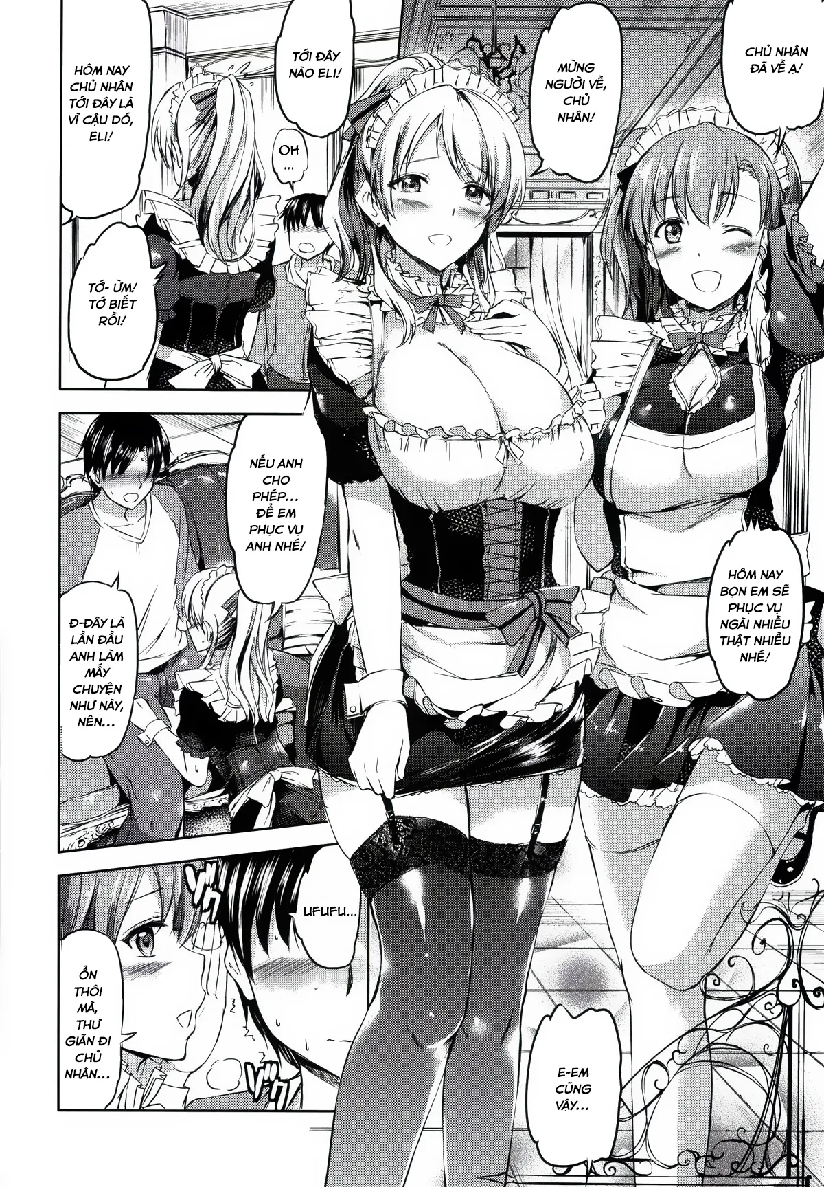 HentaiVN.net - Ảnh 6 - Maid Live! (Love Live!) - Chap 1