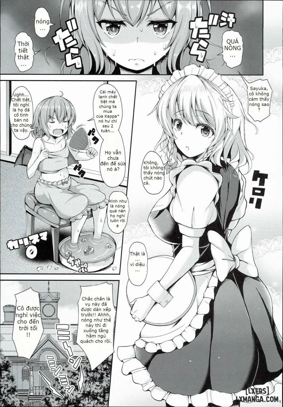 HentaiVN.net - Ảnh 3 - Sakuya ga Mizugi ni Kigaetara (Touhou Project) [Because Sakuya Changed into a Swimsuit] - Chap 1