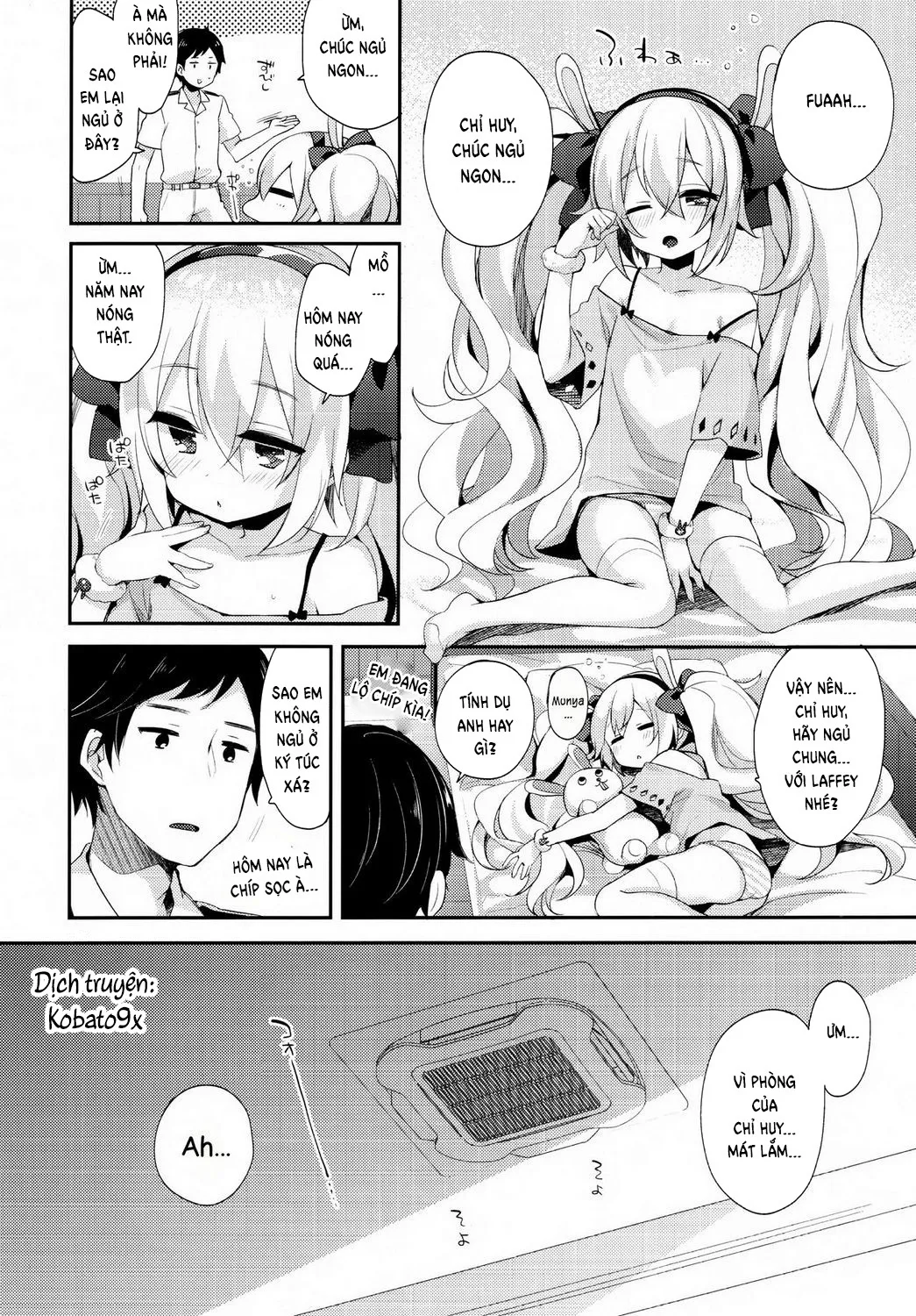 HentaiVN.net - Ảnh 5 - Shikikan, Kyou wa Atsui kara Laffey to Nenne... Shiyo? (Azur Lane) - Chap 1