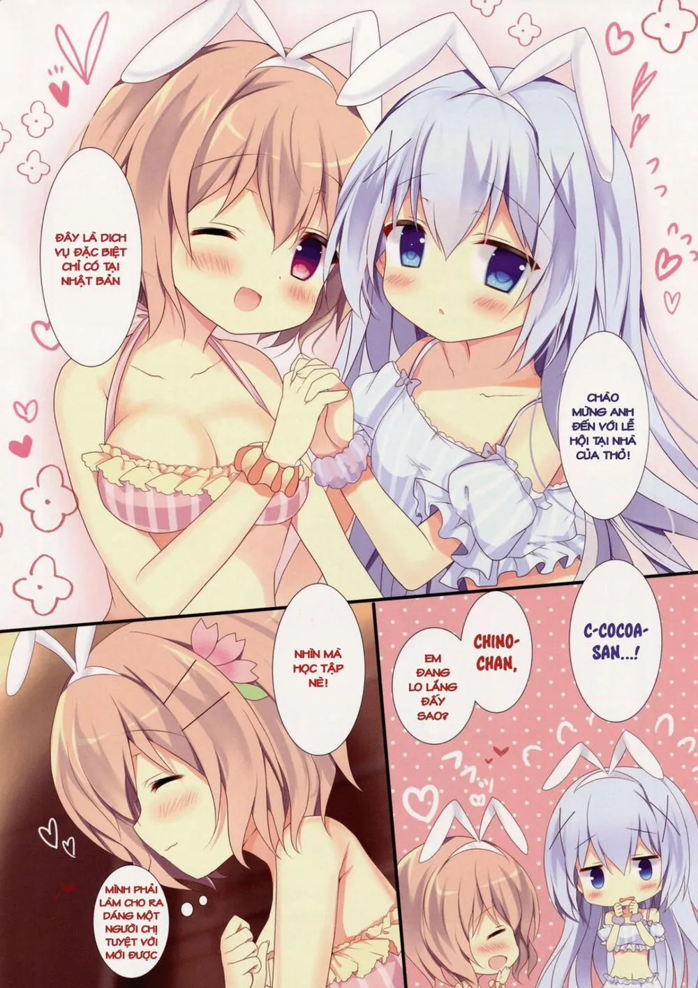 HentaiVN.net - Ảnh 6 - Chino to Kokoa no Himitsu no Kanshasai (Gochuumon wa Usagi desu ka?) - Chap 1