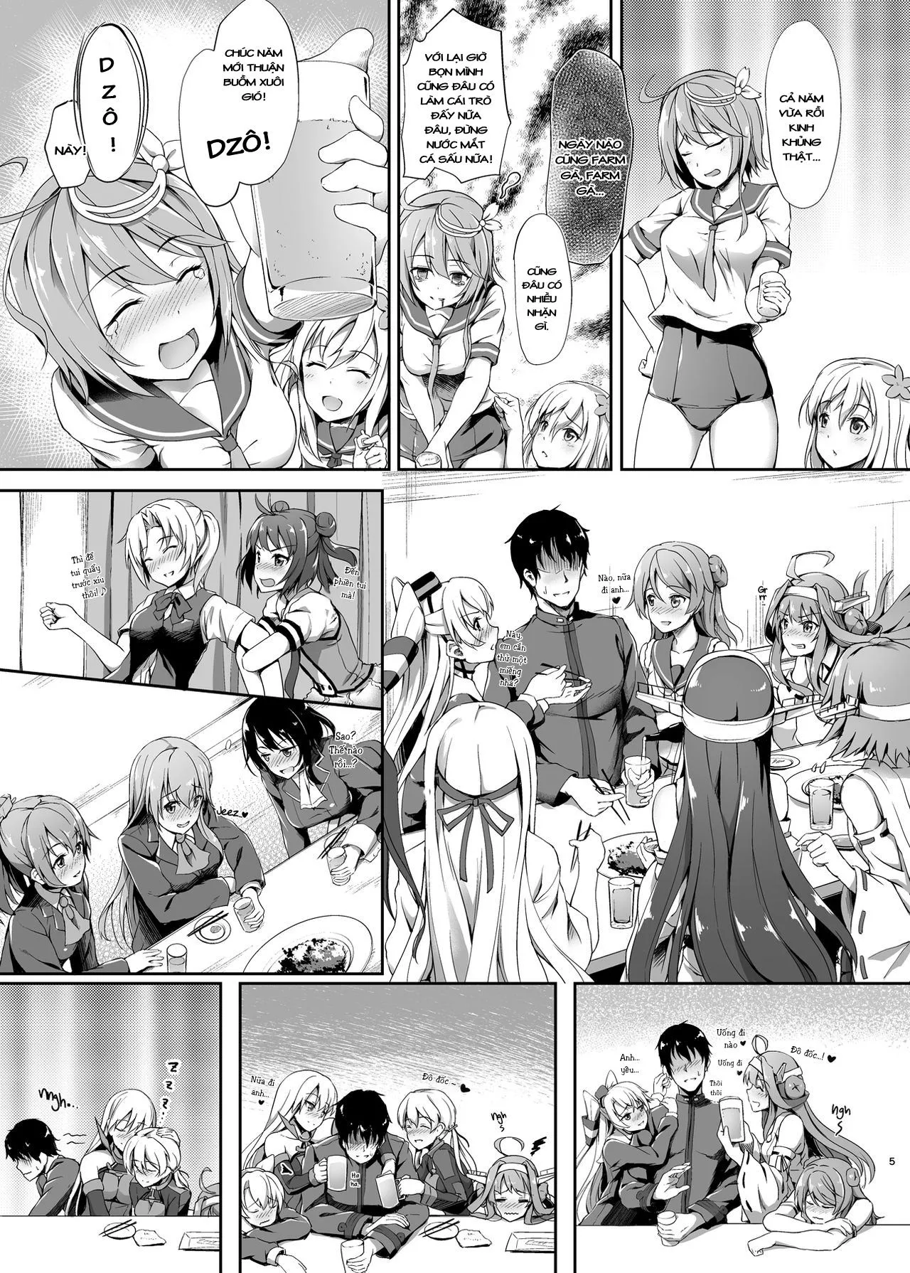 HentaiVN.net - Ảnh 6 - Haruna wa Ikenaiko desu (Kantai Collection, -KanColle-) [Haruna is a Bad Girl ; 榛名はいけない子です] - Chap 1