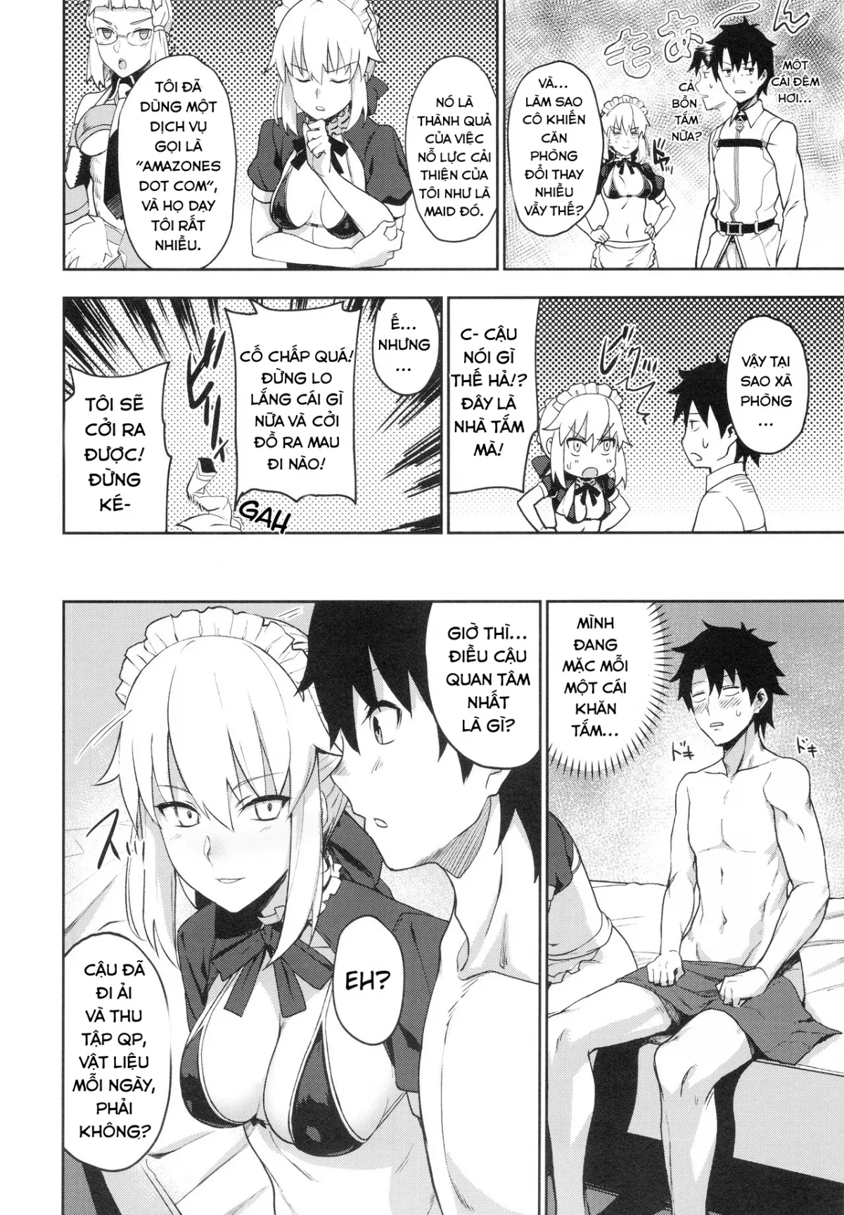 HentaiVN.net - Ảnh 5 - Chaldea Soap SSS-kyuu Gohoushi Maid [カルデアソープSSS級ご奉仕メイド] - Chap 1