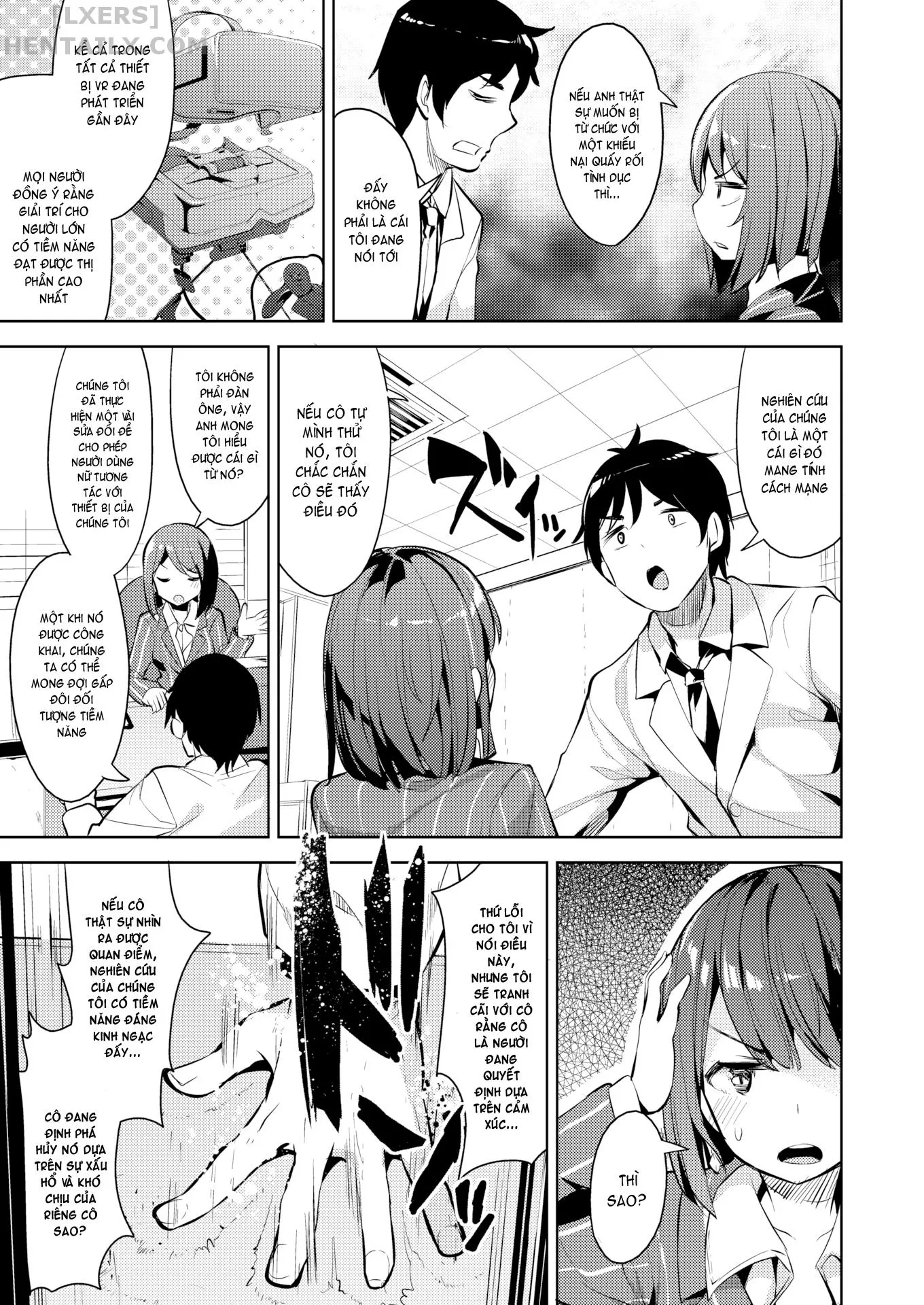 HentaiVN.net - Ảnh 5 - Will Our Female Boss Yield to Cutting Edge Science? [Comic X-Eros #48] - Chap 1
