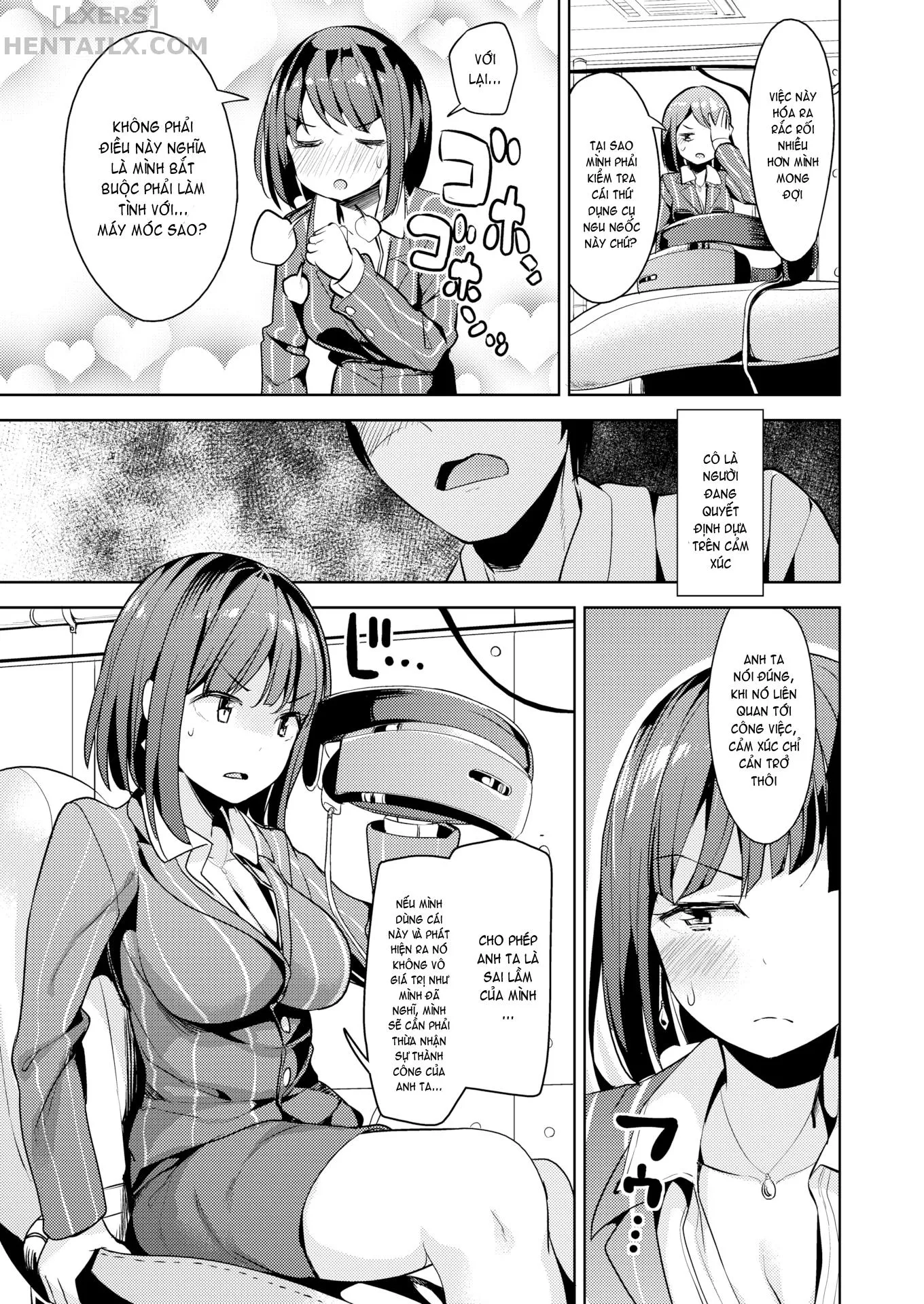 HentaiVN.net - Ảnh 7 - Will Our Female Boss Yield to Cutting Edge Science? [Comic X-Eros #48] - Chap 1