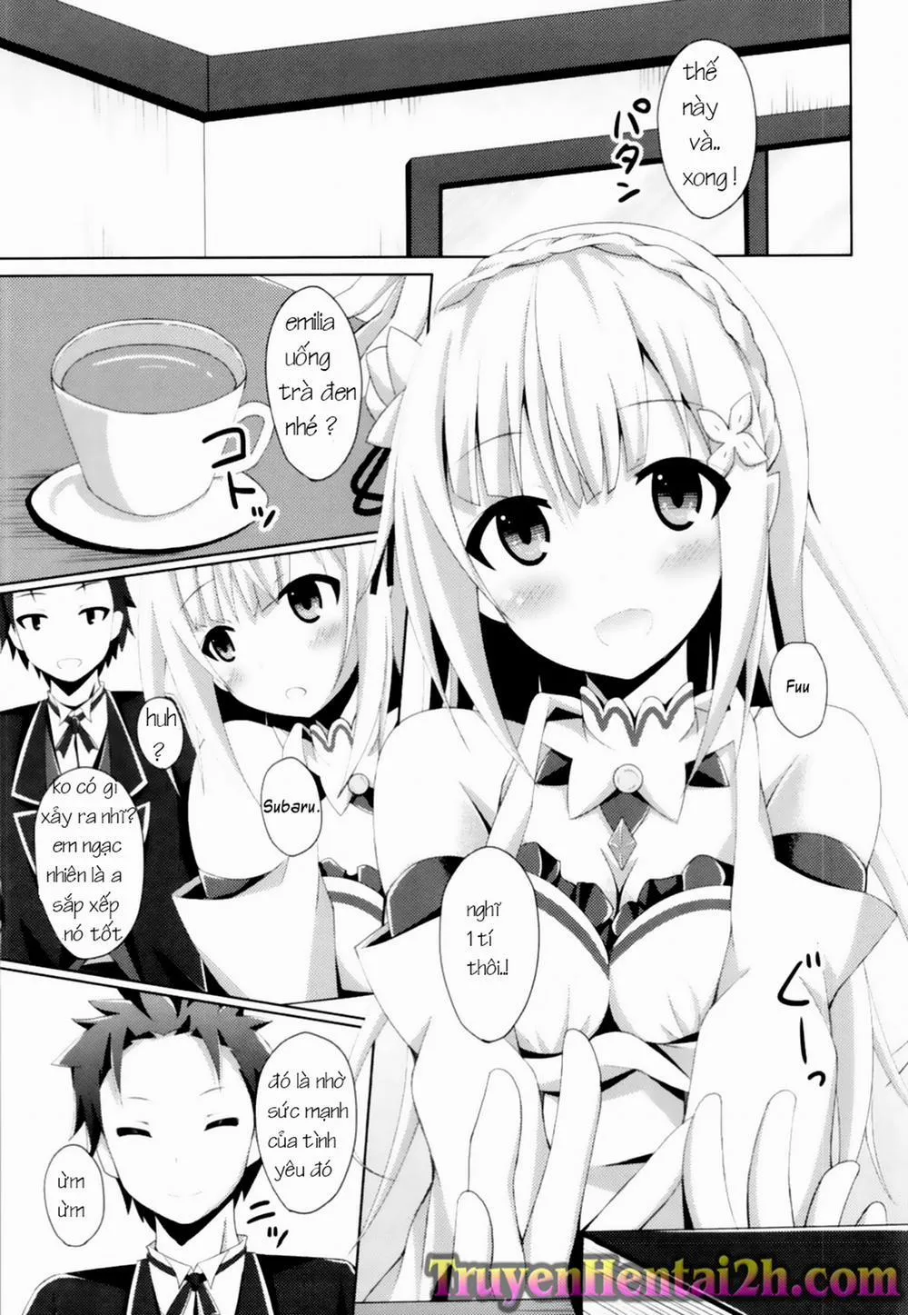 HentaiVN.net - Ảnh 5 - E・M・T To Kyou Mo Ore Wa Sakebu (Re Zero Kara Hajimeru Isekai Seikatsu) - Chap 1