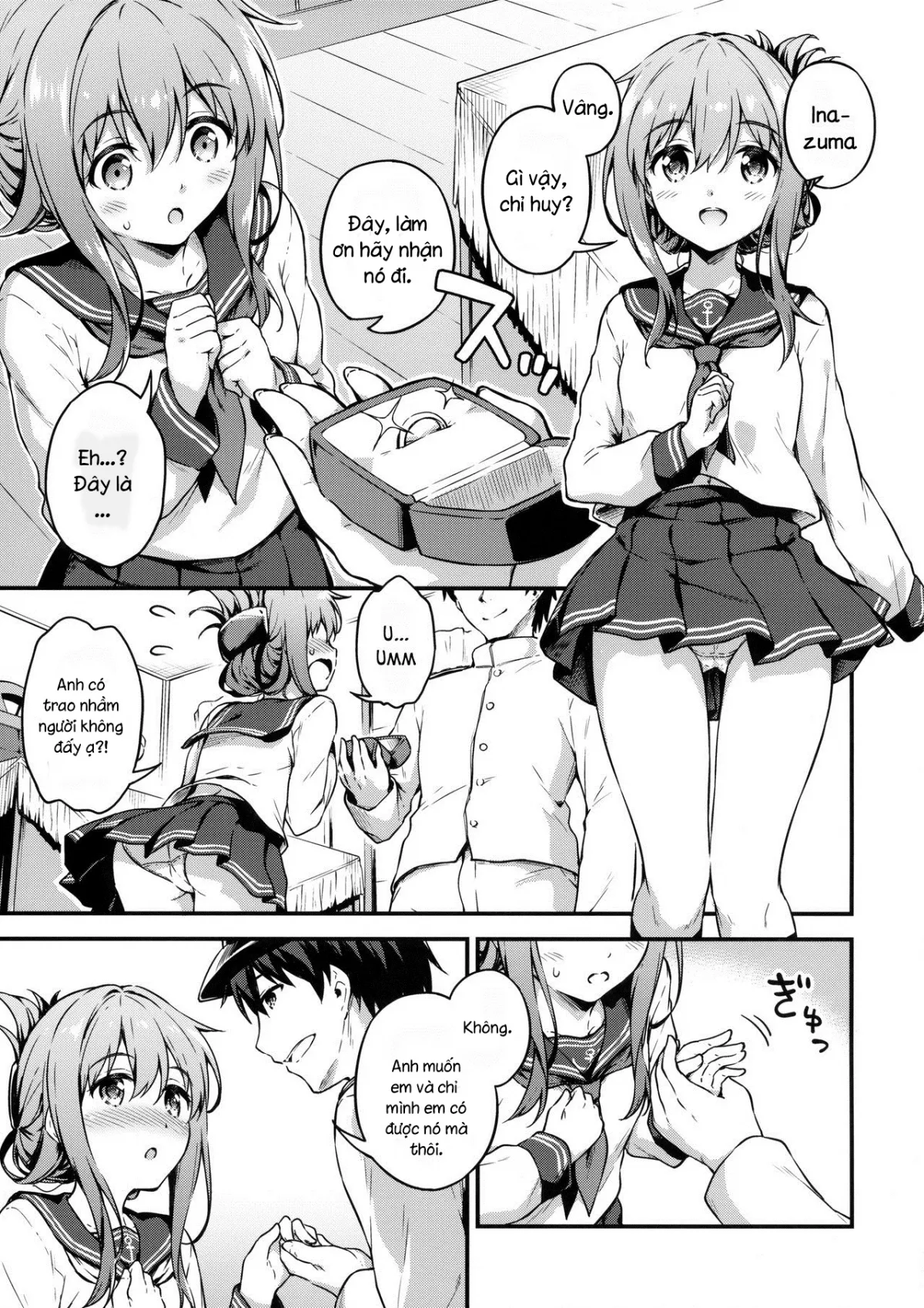 HentaiVN.net - Ảnh 4 - Inazuma to Kekkon Shoya Kakkokari (Kantai Collection -KanColle-) - Chap 1