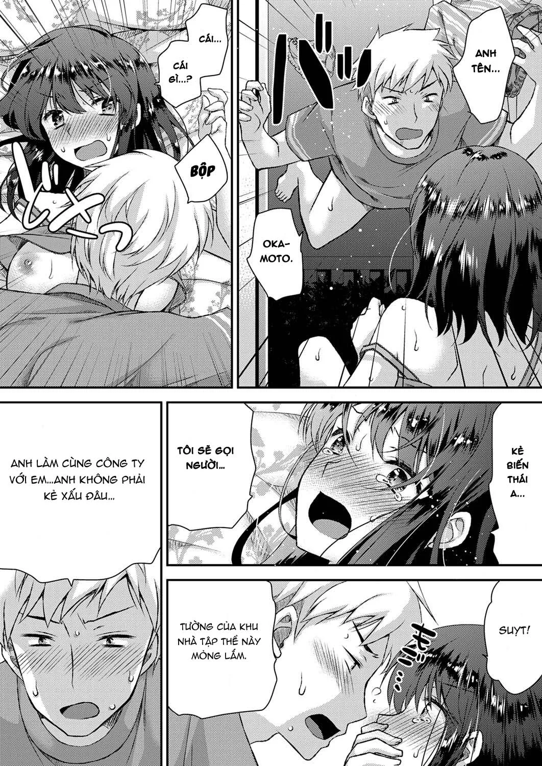HentaiVN.net - Ảnh 5 - Tôi có thể nghe được âm thanh dâm dục của em!? [Eroi Koe Kikoete Masuyo?] - Chap 1