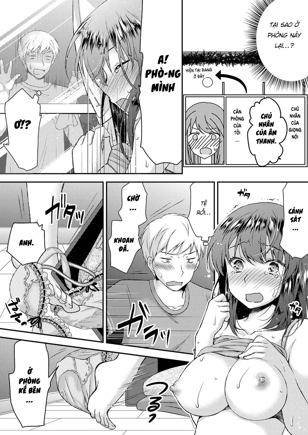 HentaiVN.net - Ảnh 4 - Tôi có thể nghe được âm thanh dâm dục của em!? [Eroi Koe Kikoete Masuyo?] - Chap 1