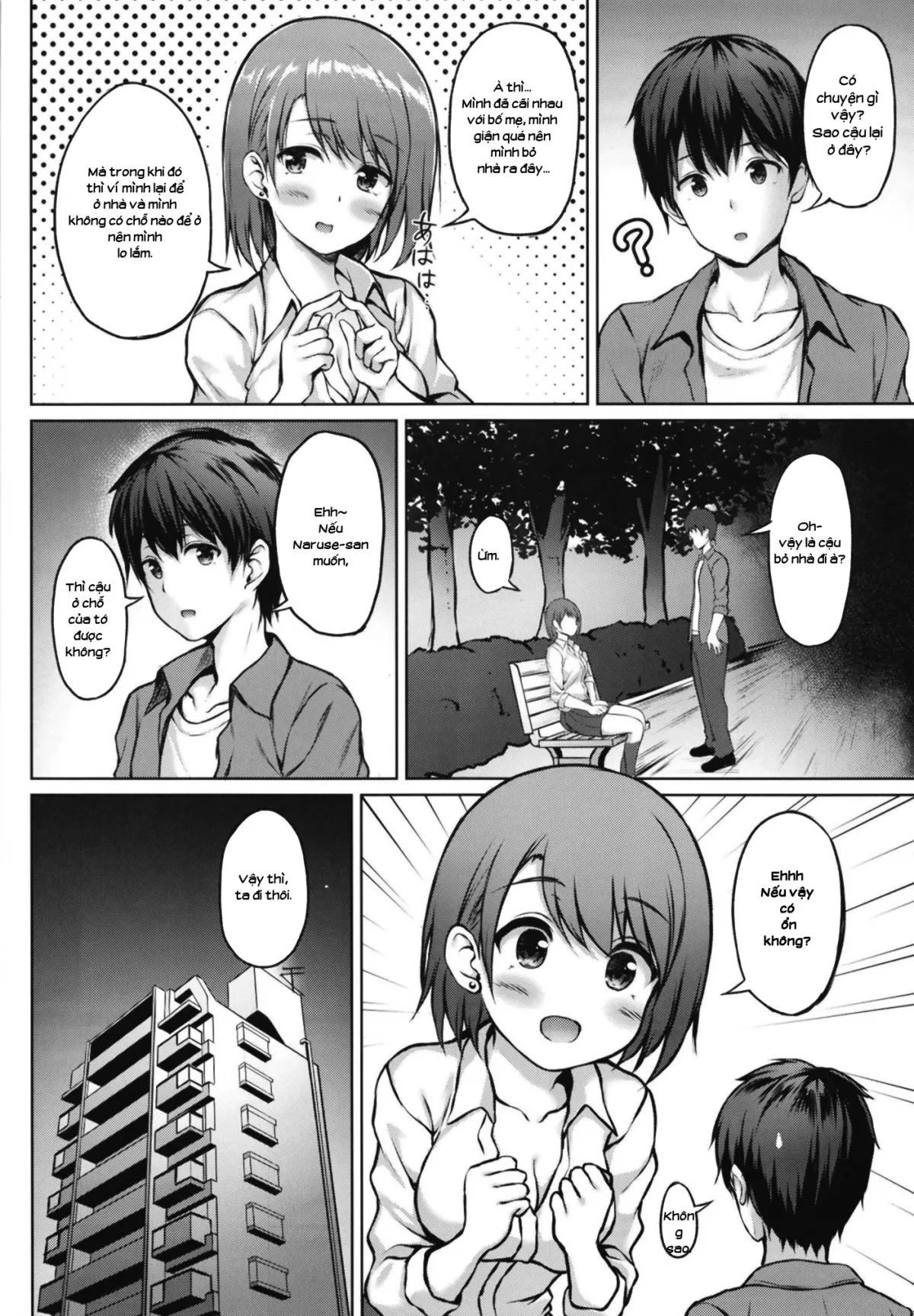 HentaiVN.net - Ảnh 4 - Cho gái ở nhờ [Iede Shoujo no Naruse-san] - Chap 1