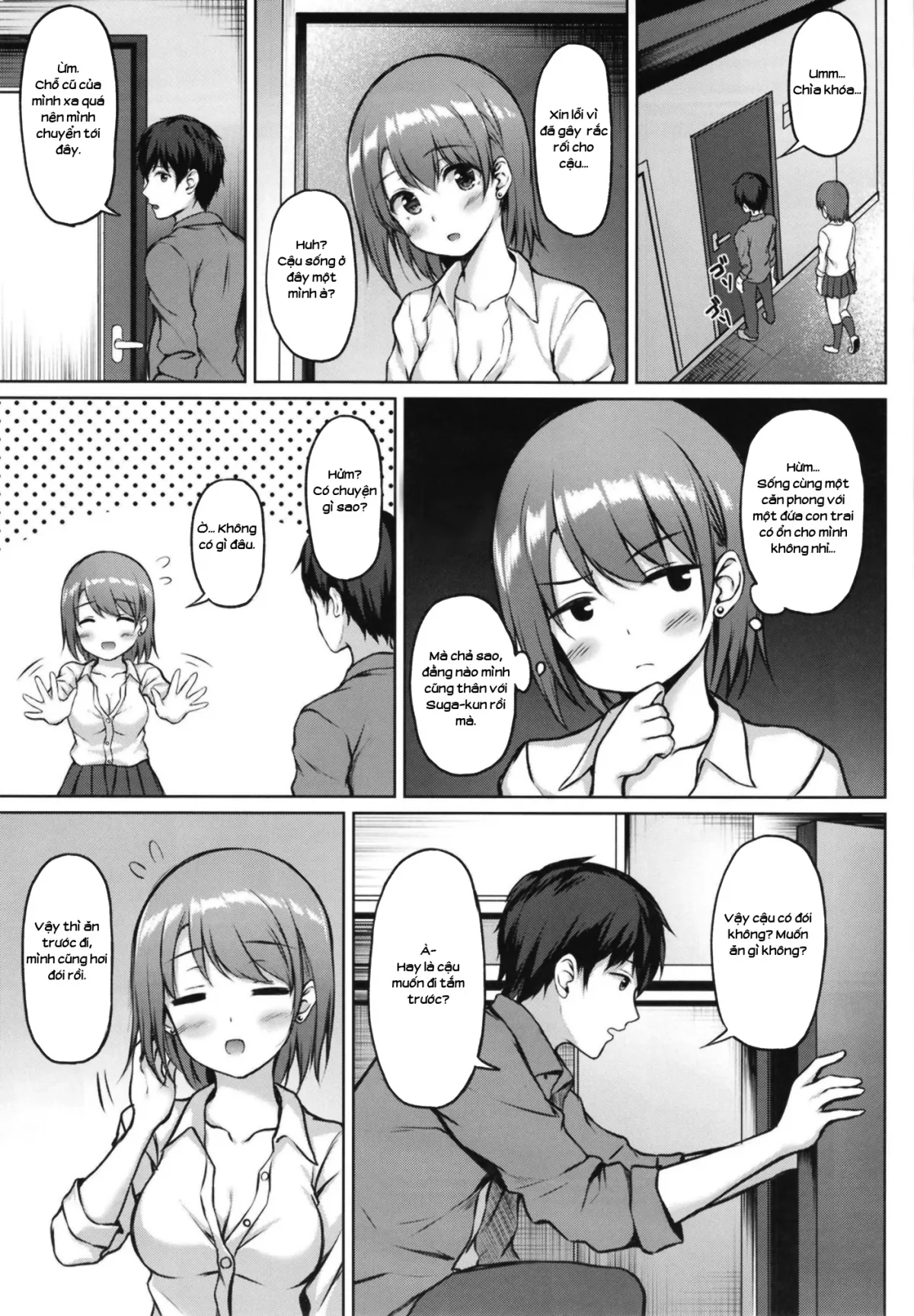 HentaiVN.net - Ảnh 5 - Cho gái ở nhờ [Iede Shoujo no Naruse-san] - Chap 1