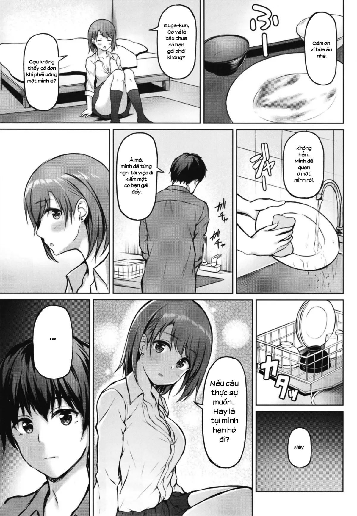 HentaiVN.net - Ảnh 7 - Cho gái ở nhờ [Iede Shoujo no Naruse-san] - Chap 1