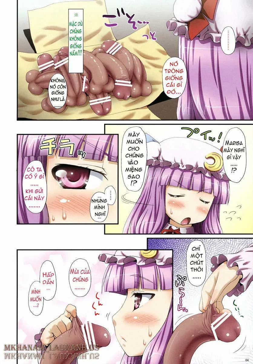 HentaiVN.net - Ảnh 4 - Oh! Patchouli and Marisa Mushrooms (Touhou) - Chap 1