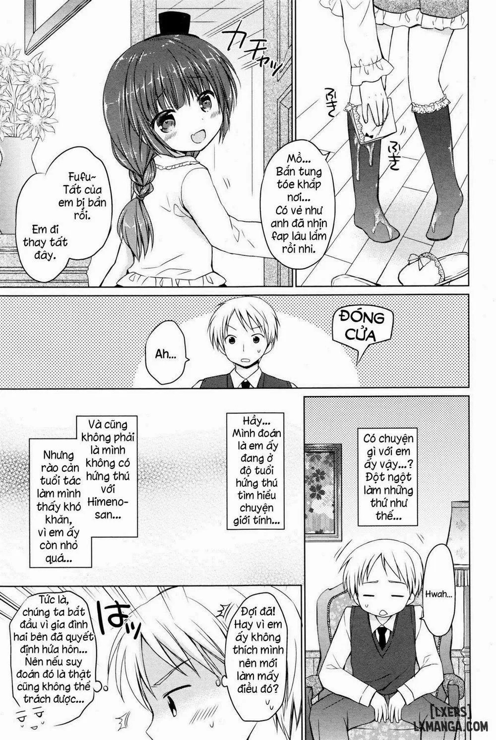 HentaiVN.net - Ảnh 5 - Ojou-sama no Senobi - Chap 1