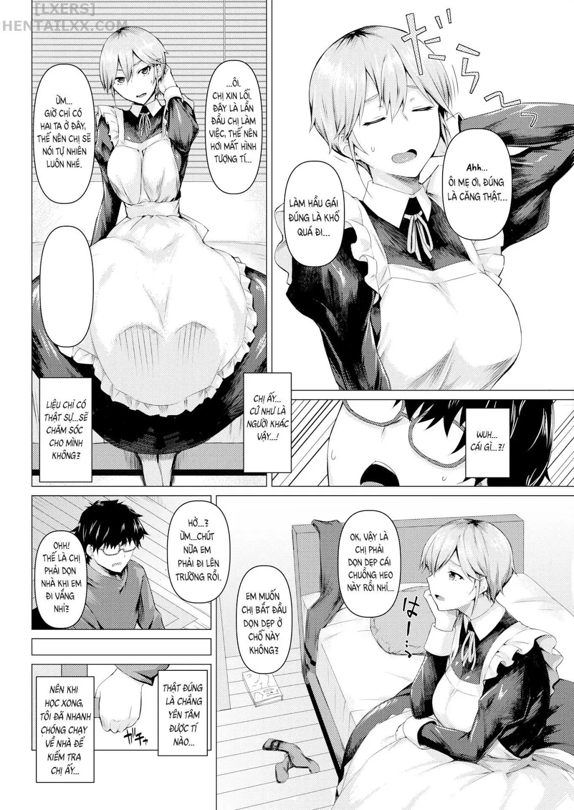HentaiVN.net - Ảnh 4 - A MAID’S TRUE FACE - Chap 1