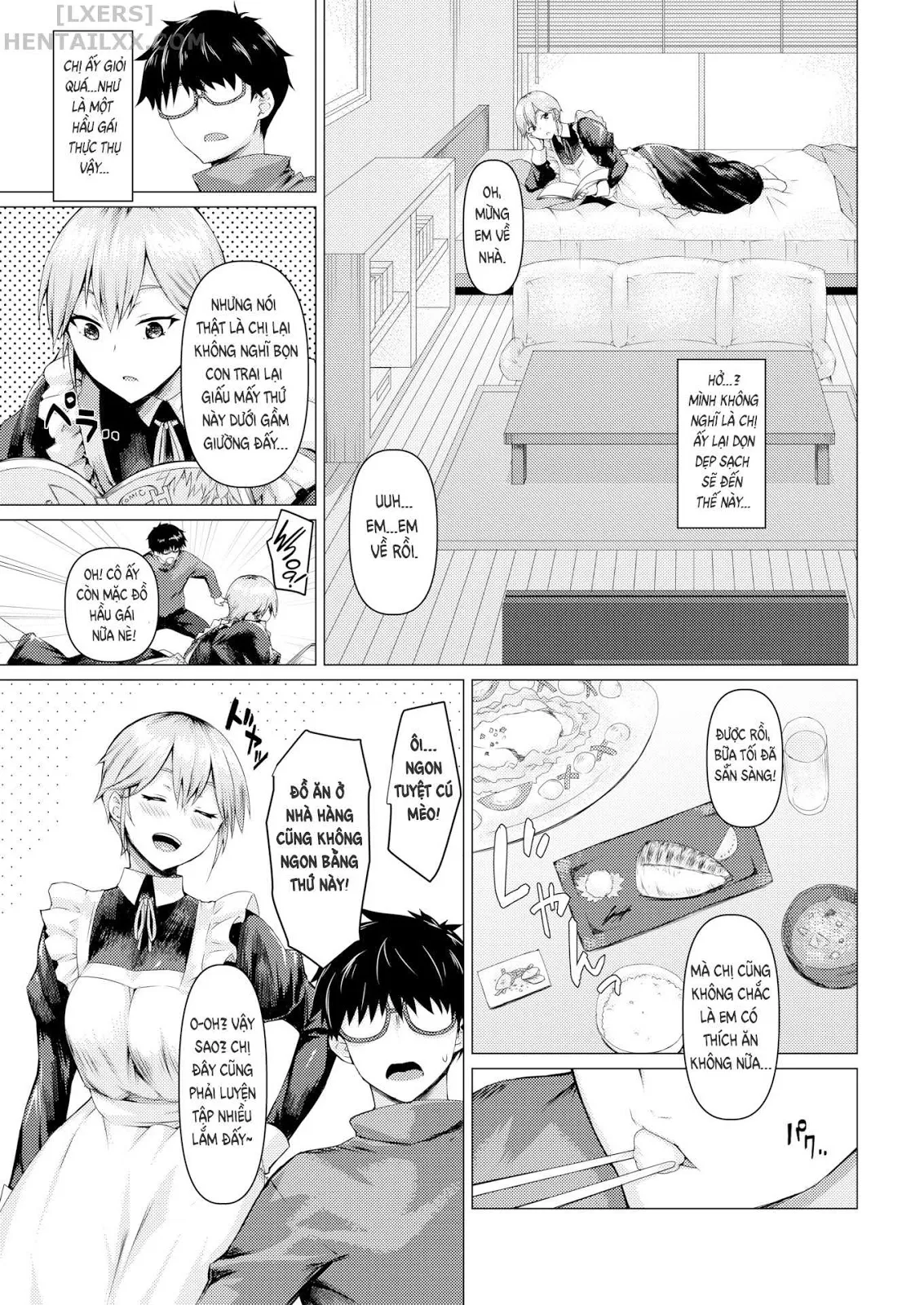 HentaiVN.net - Ảnh 6 - A MAID’S TRUE FACE - Chap 1