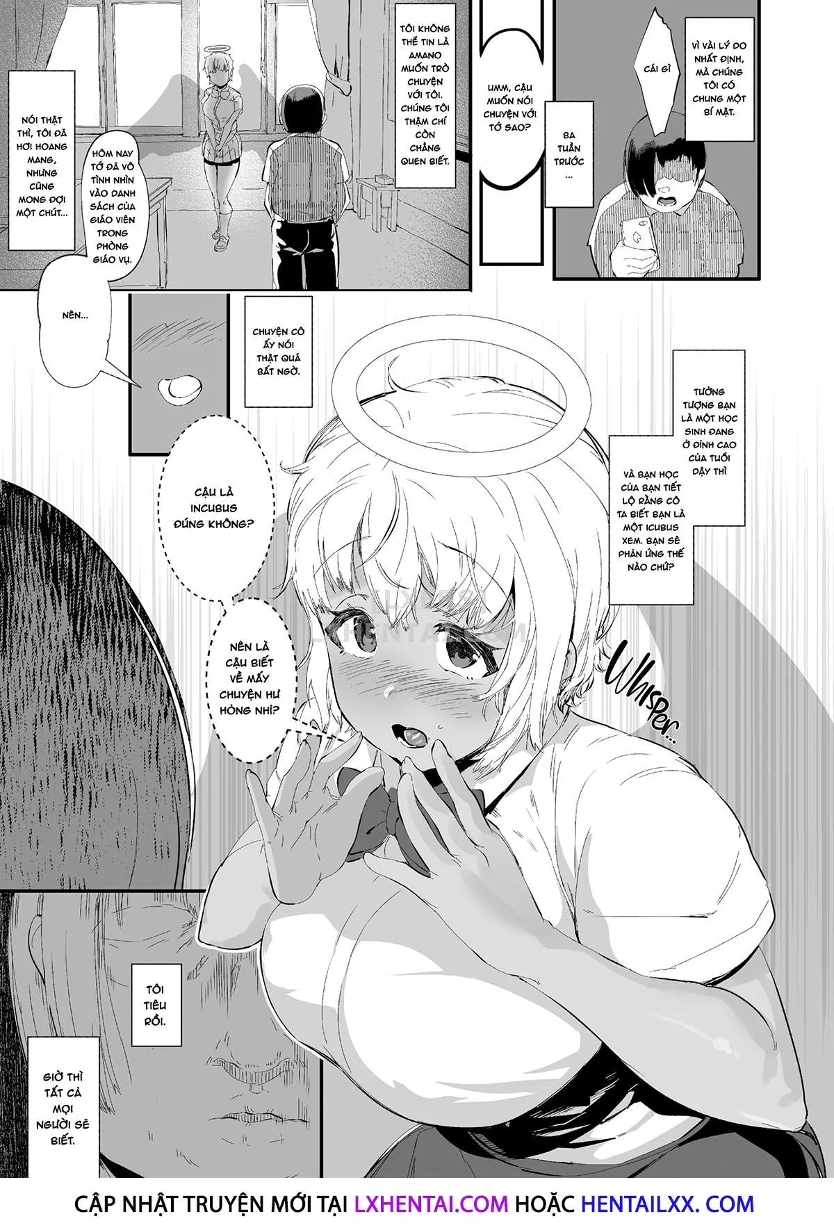 HentaiVN.net - Ảnh 5 - H Sugiru Tenshi wa Succubus to Miwake ga Tsukanai [An Angel so Lewd She's Basically a Succubus] - Chap 1