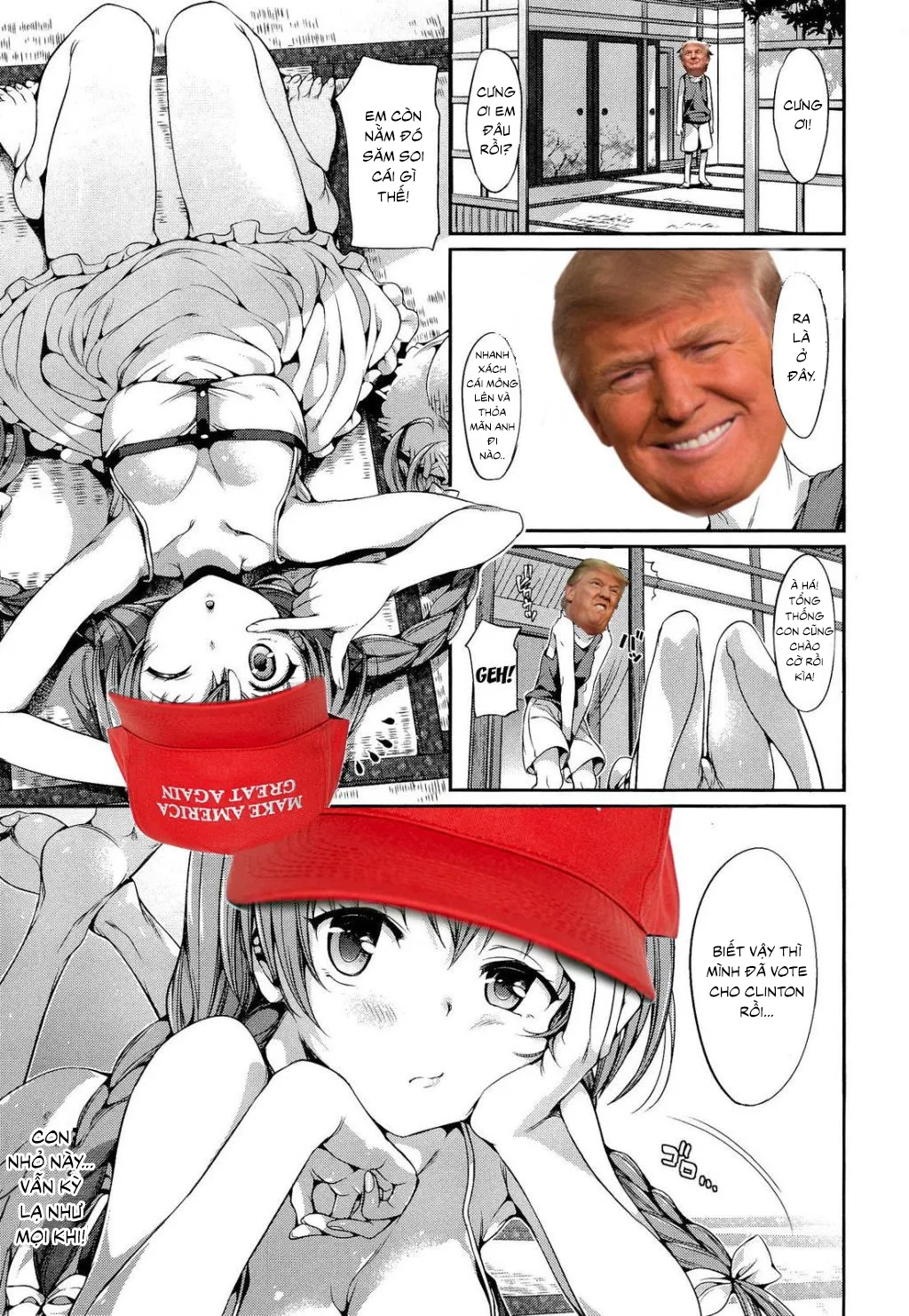 HentaiVN.net - Ảnh 4 - Truyện chế Donald Trump (Taiyou no Shizuku) - Chap 1