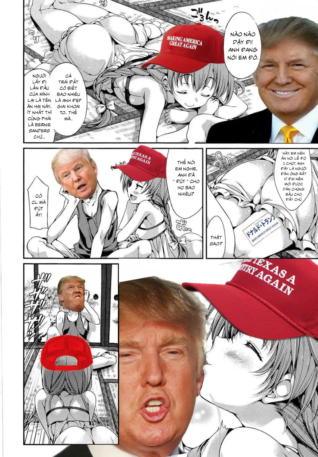 HentaiVN.net - Ảnh 5 - Truyện chế Donald Trump (Taiyou no Shizuku) - Chap 1