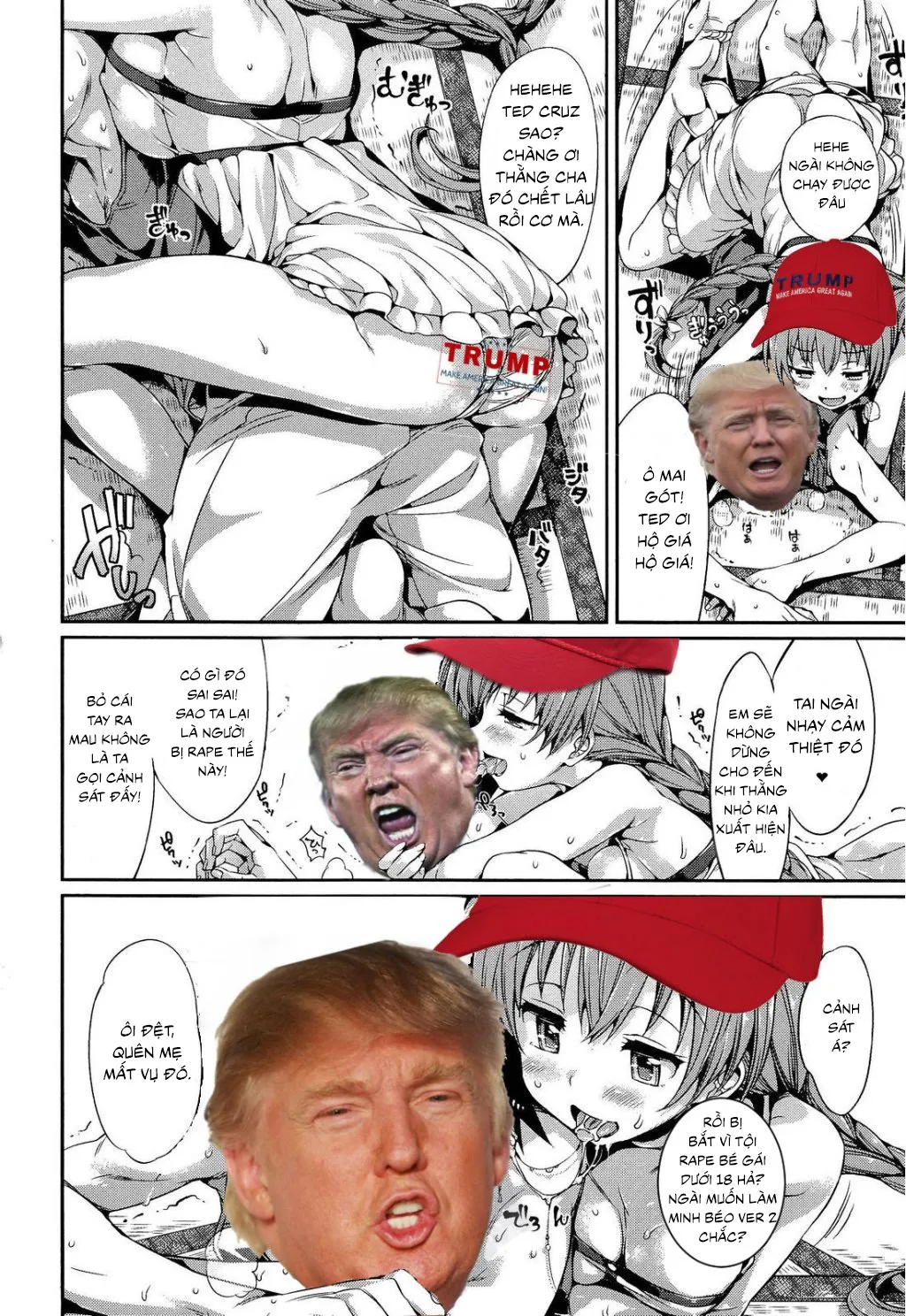 HentaiVN.net - Ảnh 7 - Truyện chế Donald Trump (Taiyou no Shizuku) - Chap 1