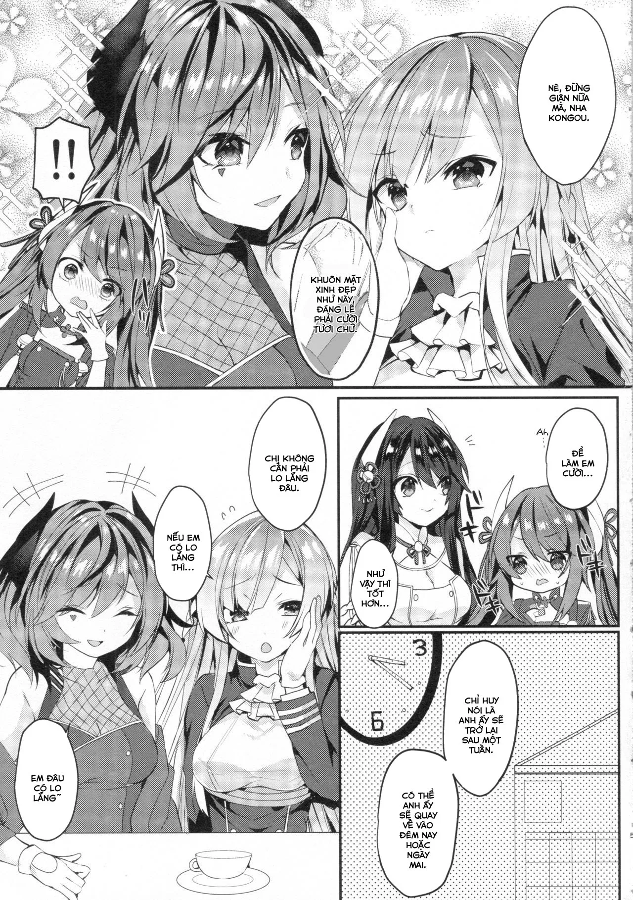 HentaiVN.net - Ảnh 5 - Kongou-nee-san ga Aishitekureru [金剛姉さんが愛してくれる] - Chap 1