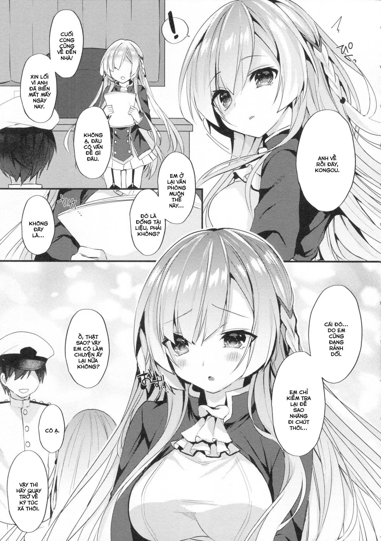 HentaiVN.net - Ảnh 7 - Kongou-nee-san ga Aishitekureru [金剛姉さんが愛してくれる] - Chap 1