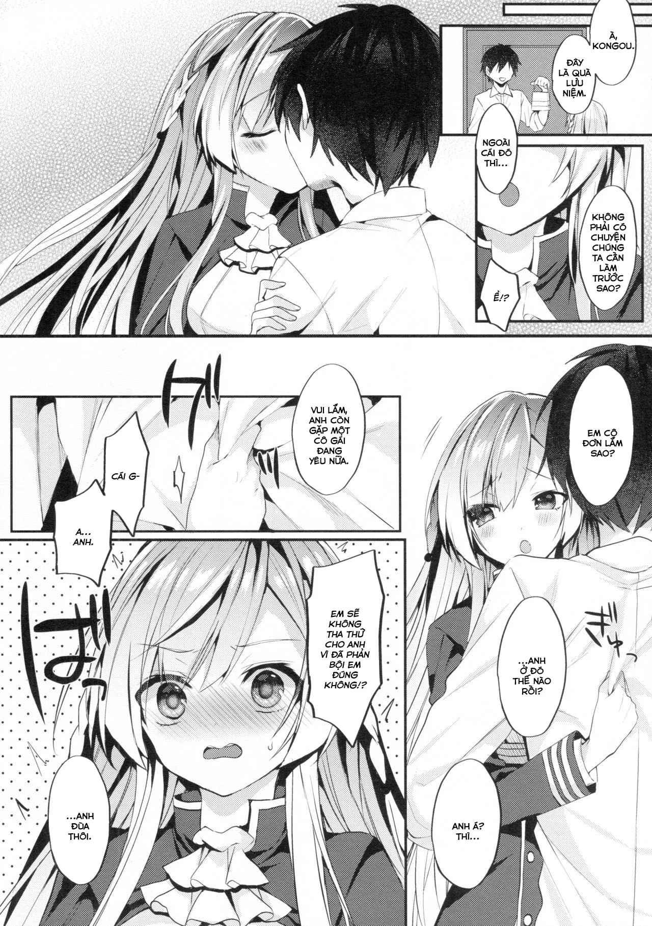 HentaiVN.net - Ảnh 8 - Kongou-nee-san ga Aishitekureru [金剛姉さんが愛してくれる] - Chap 1
