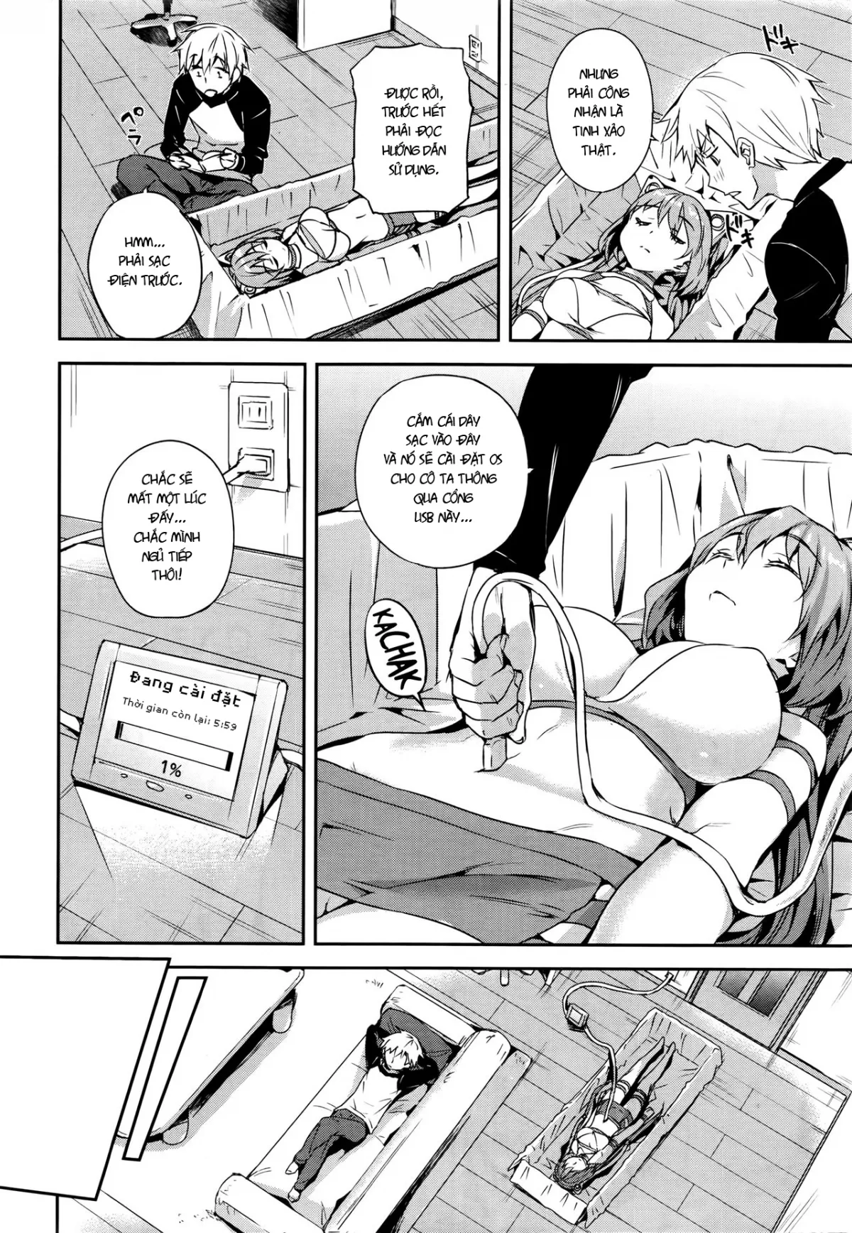 HentaiVN.net - Ảnh 5 - Tình yêu của người máy [Love Ecstasy] - Chap 1