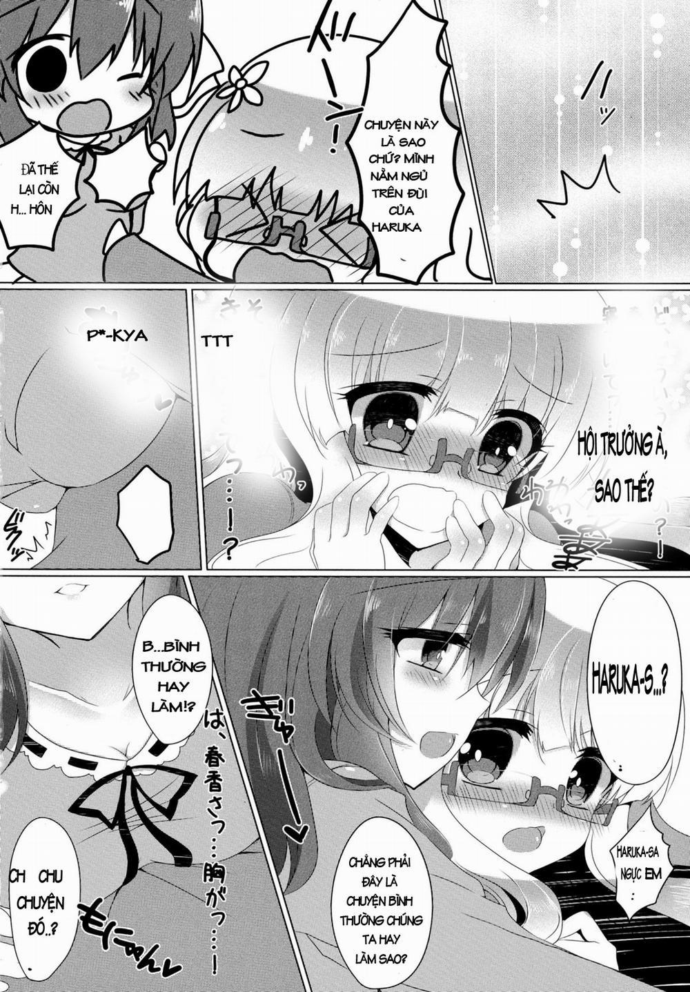 HentaiVN.net - Ảnh 9 - Haruka To Mitsuki (Sakura Trick) [Haruka To Mitsuki Ga Chucchu Shiteru Dake No Hon.] - Chap 1