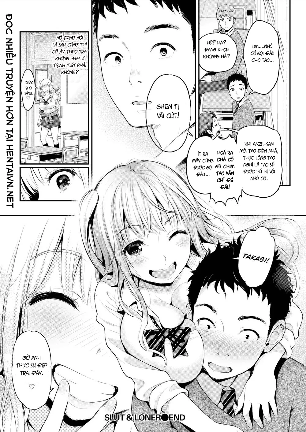 HentaiVN.net - Ảnh 26 - Slut & Loner - Chap 1