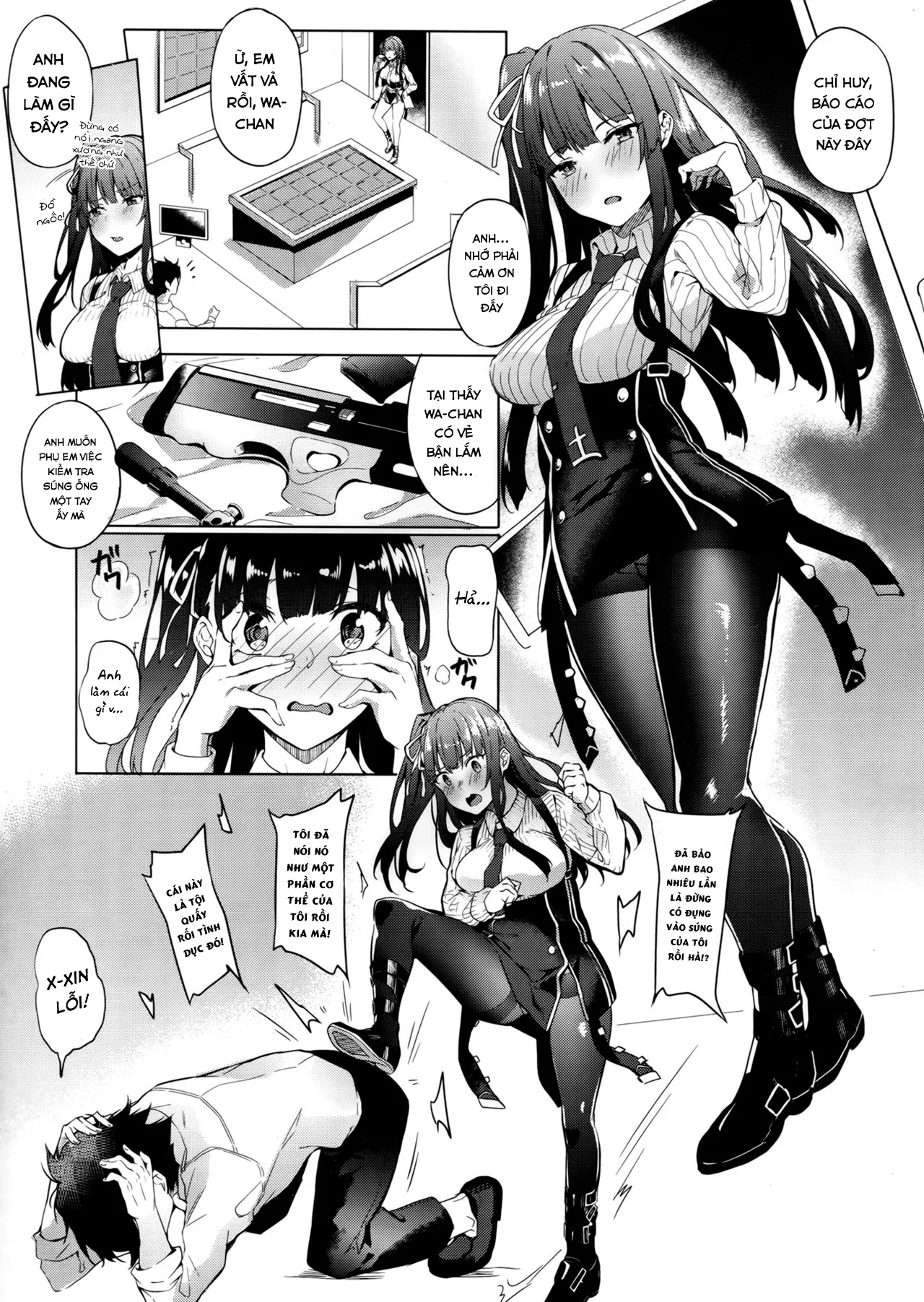 HentaiVN.net - Ảnh 4 - Wa-chan Sunao ni Naru Hon (Girls' Frontline) [わーちゃん素直になる本 (少女前線)] - Chap 1