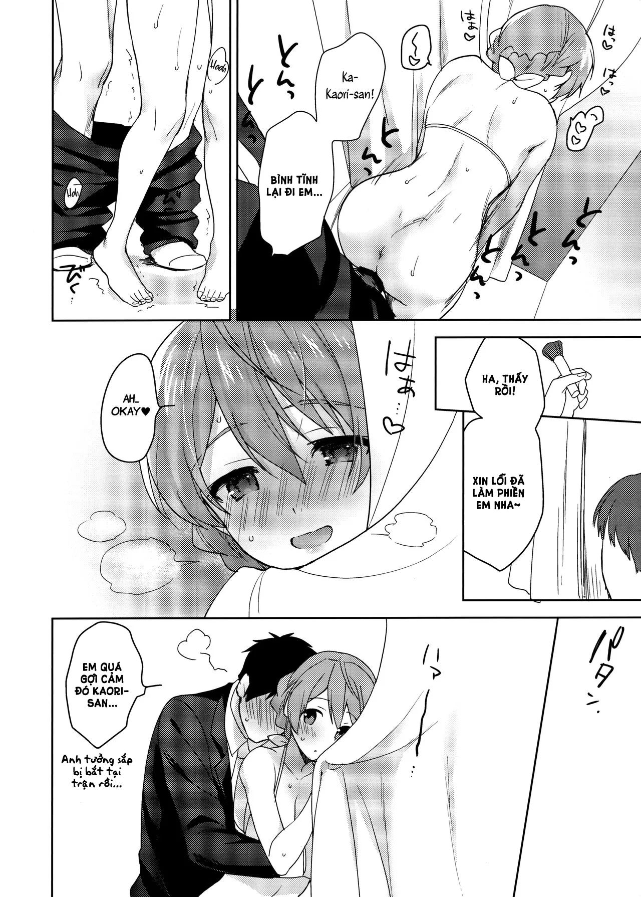 HentaiVN.net - Ảnh 14 - Kaori-San No Mizugi Ni Muramura Shitara, - Chap 1