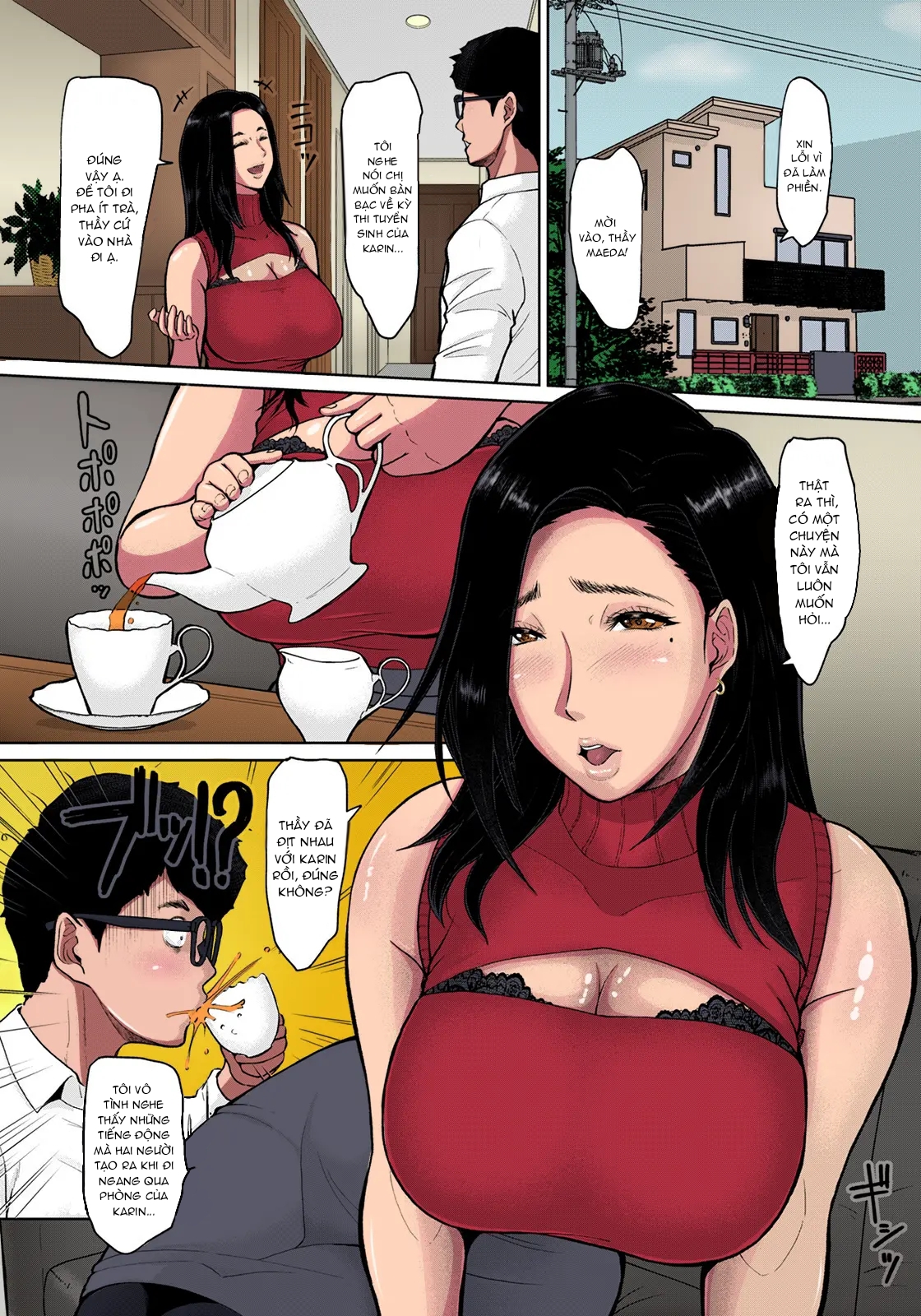 HentaiVN.net - Ảnh 5 - Anh gia sư này đến mẹ của học sinh cũng không tha! - Chap 1