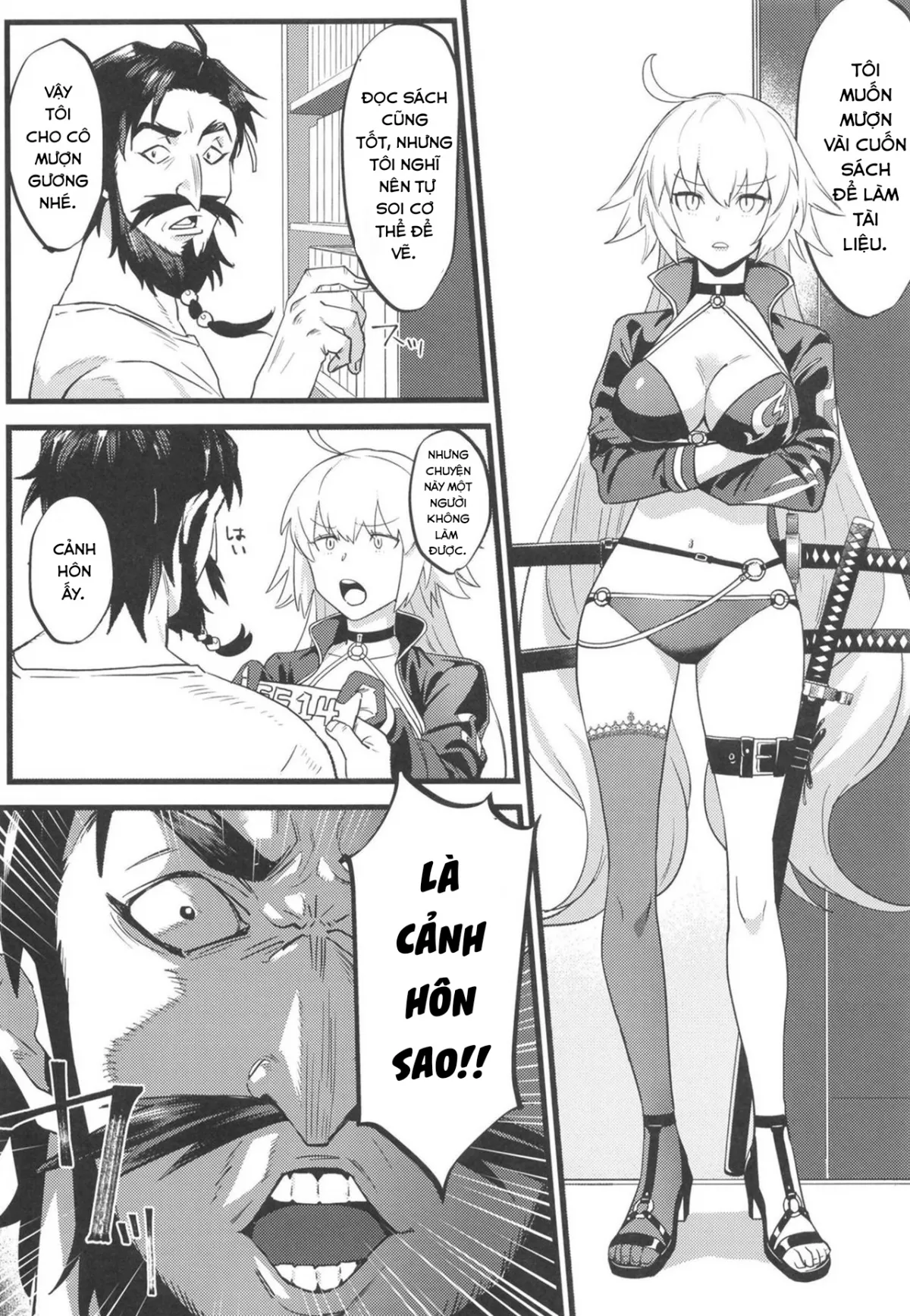 HentaiVN.net - Ảnh 4 - Mượn manga tỏ tình. [邪ンヌ専用アシスタント; Jeanne Senyou Assistant] - Chap 1