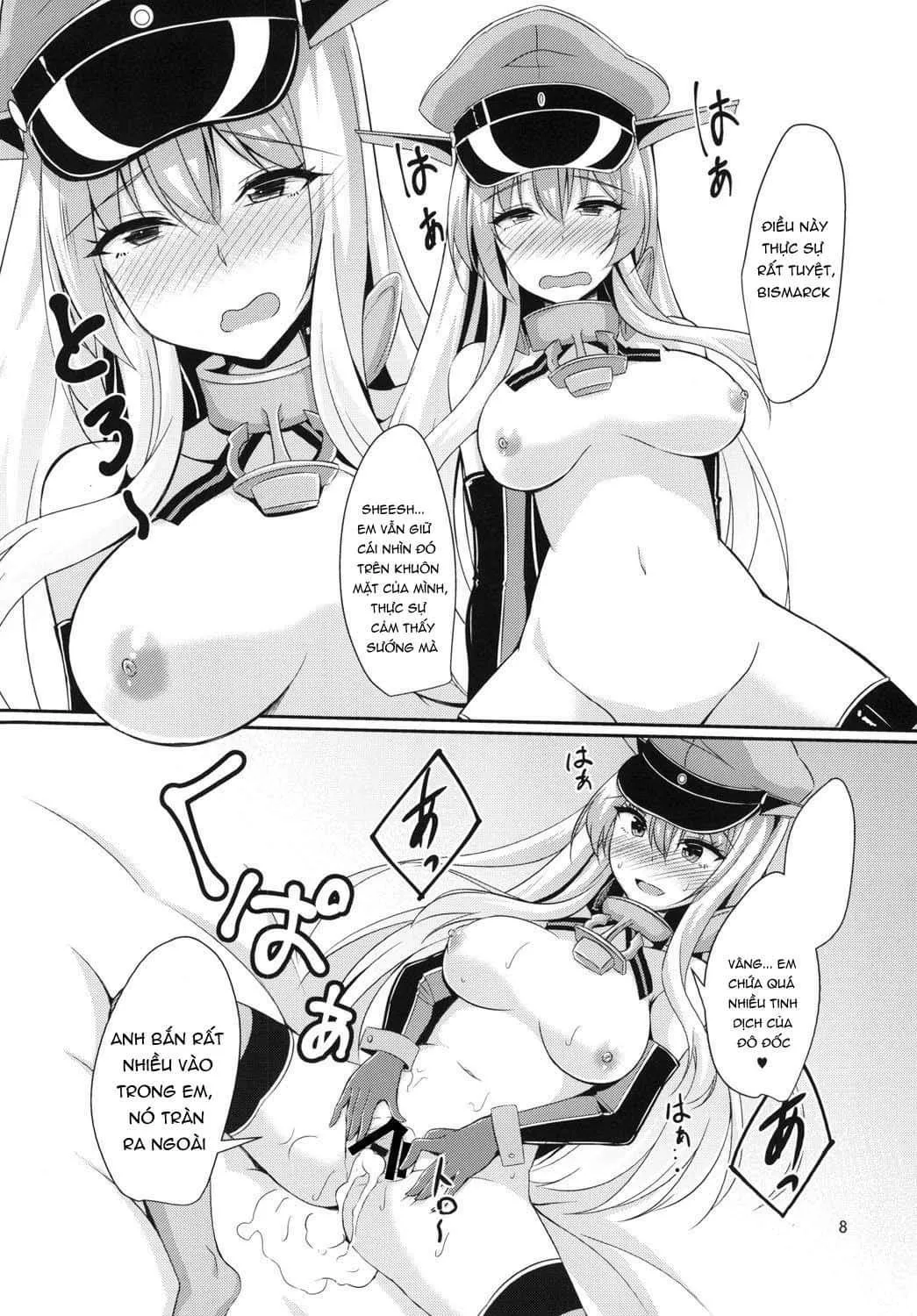 HentaiVN.net - Ảnh 10 - Bismarck wa Teitoku ni Taberareru. (Kantai Collection -KanColle-) [ビスマルクは提督に食べられる。 (艦隊これくしょん -艦これ-)] - Chap 1