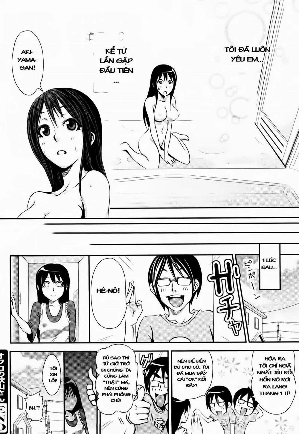HentaiVN.net - Ảnh 21 - Akiyama-San From The Bathroom - Chap 1