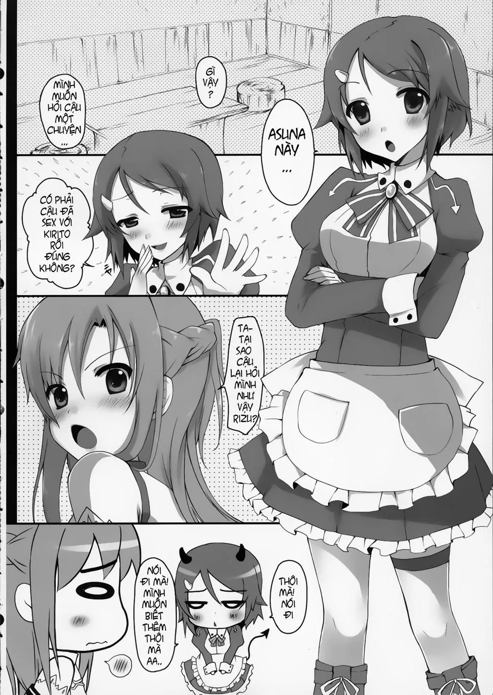 HentaiVN.net - Ảnh 4 - Onnanoko No Himitsubanashi (Sword Art Online) - Chap 1