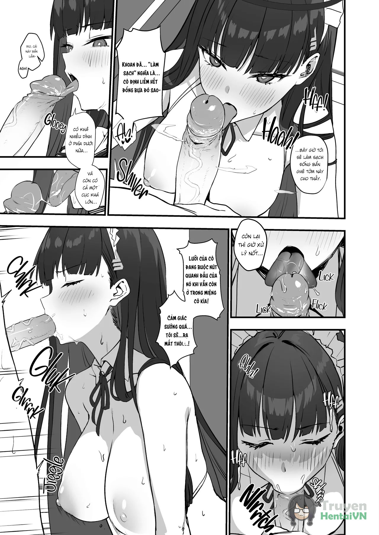 HentaiVN.net - Ảnh 12 - Tsukatsuki Rio no Maid Seikatsu (Blue Archive) - Chap 1