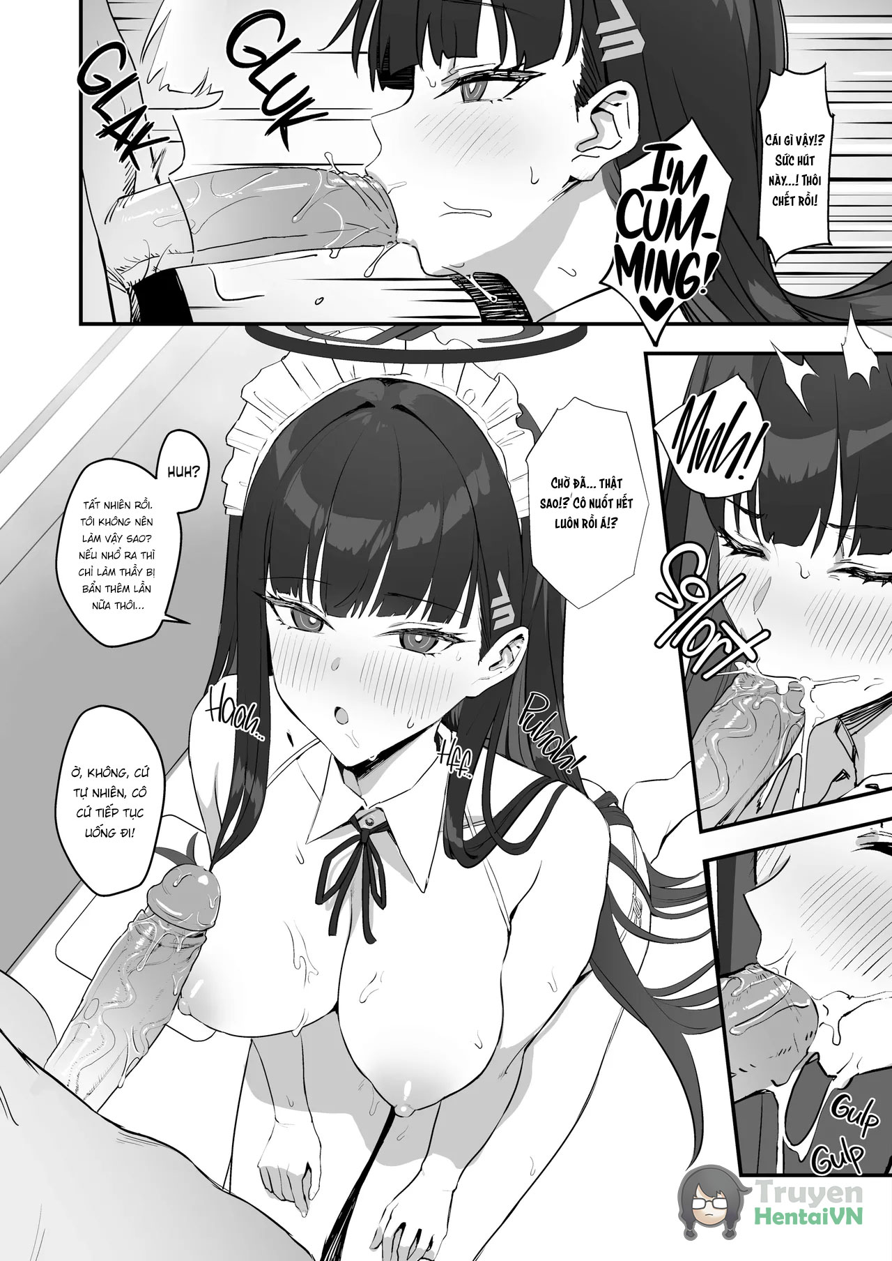 HentaiVN.net - Ảnh 13 - Tsukatsuki Rio no Maid Seikatsu (Blue Archive) - Chap 1