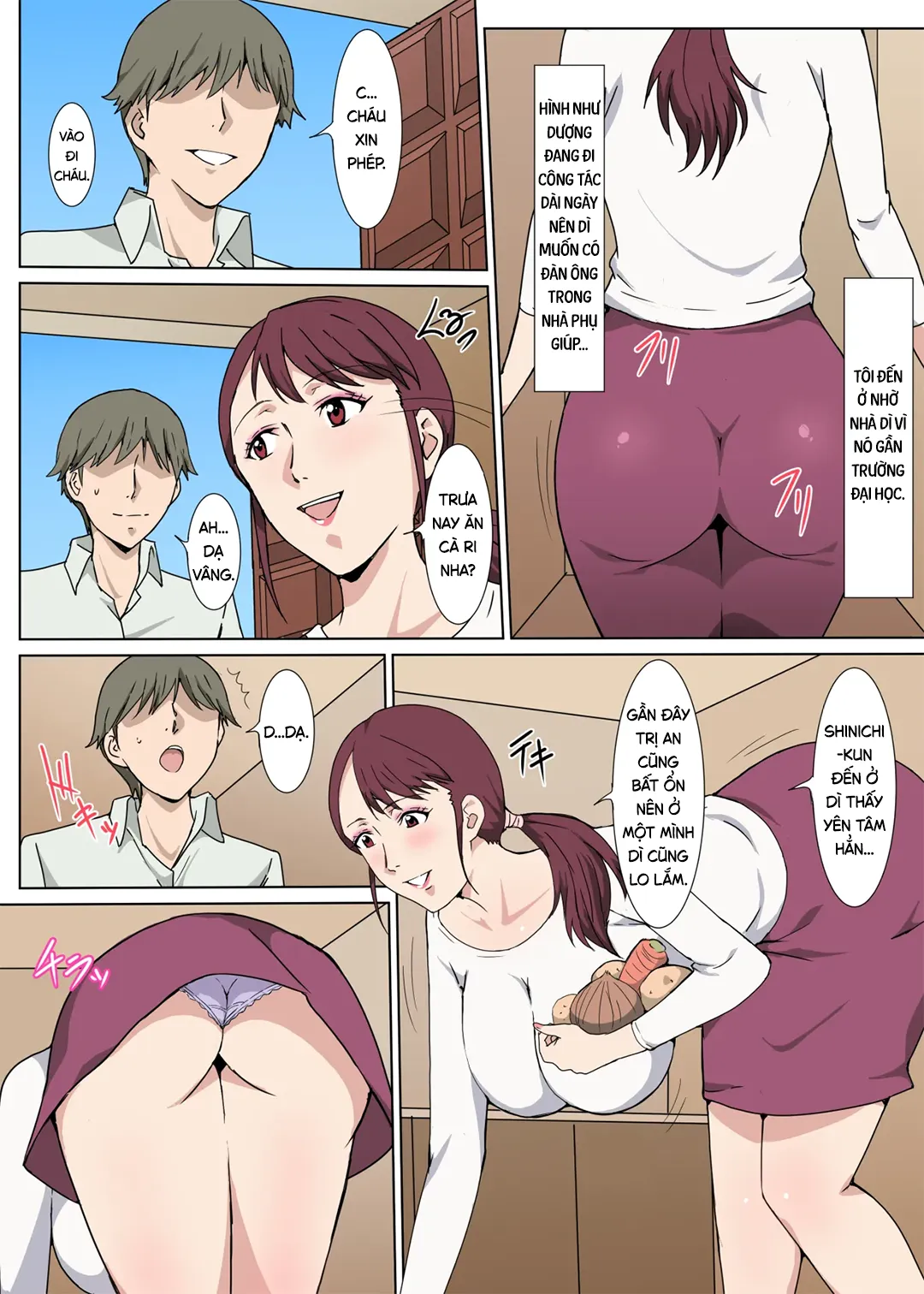HentaiVN.net - Ảnh 3 - Người dì nghiêm túc đã phục tùng hoàn toàn nhờ tình dục - Chap 1