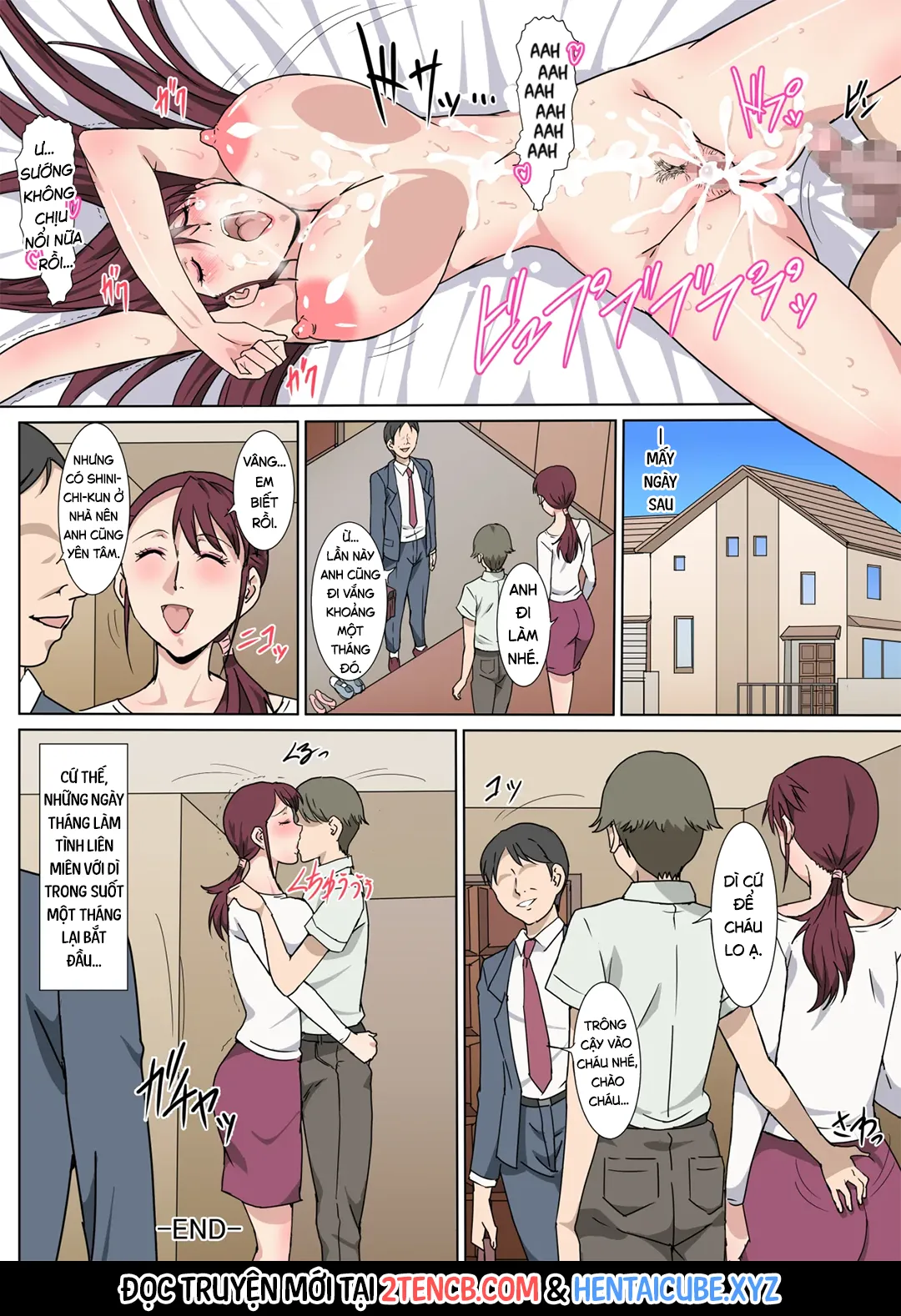 HentaiVN.net - Ảnh 32 - Người dì nghiêm túc đã phục tùng hoàn toàn nhờ tình dục - Chap 1