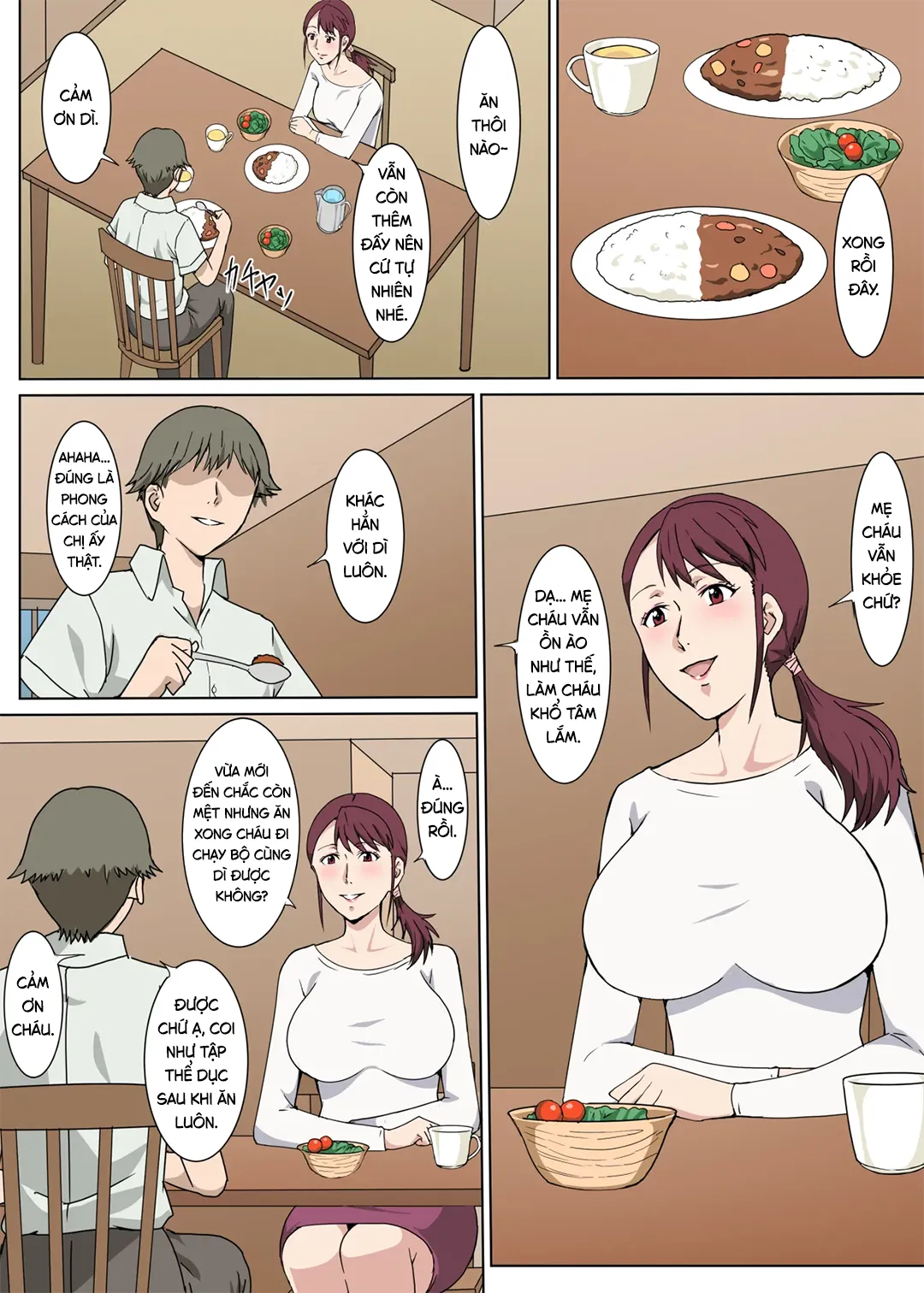 HentaiVN.net - Ảnh 4 - Người dì nghiêm túc đã phục tùng hoàn toàn nhờ tình dục - Chap 1